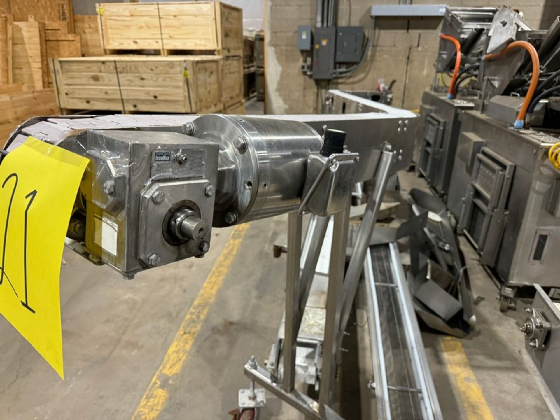 S-Type Conveyor, Mounted on Portable Frame, with Other Straight Sections of S/S Conveyor (RIGGING, - Image 6 of 6