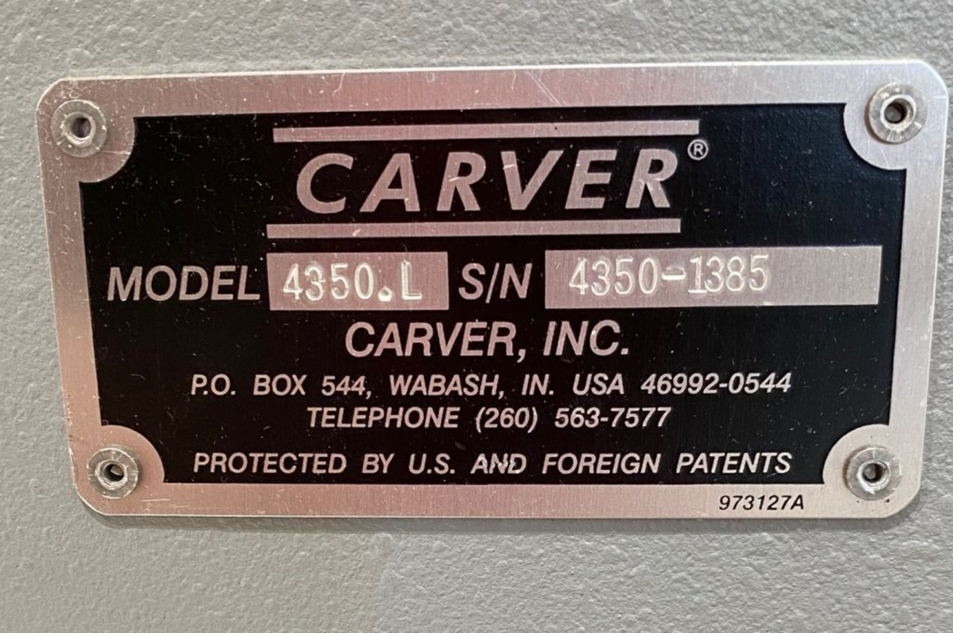 Carver Press, Model: 4350.L. This listing is only available to USA Customers only. DEA Paperwork - Image 3 of 3