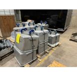 (11) S/S Totes, Mounted on 4-Wheels (RIGGING, LOADING, & SITE MANAGEMENT FEE: $250.00 USD) (