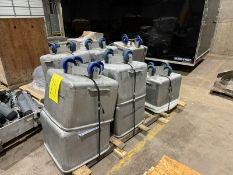 (11) S/S Totes, Mounted on 4-Wheels (RIGGING, LOADING, & SITE MANAGEMENT FEE: $250.00 USD) (