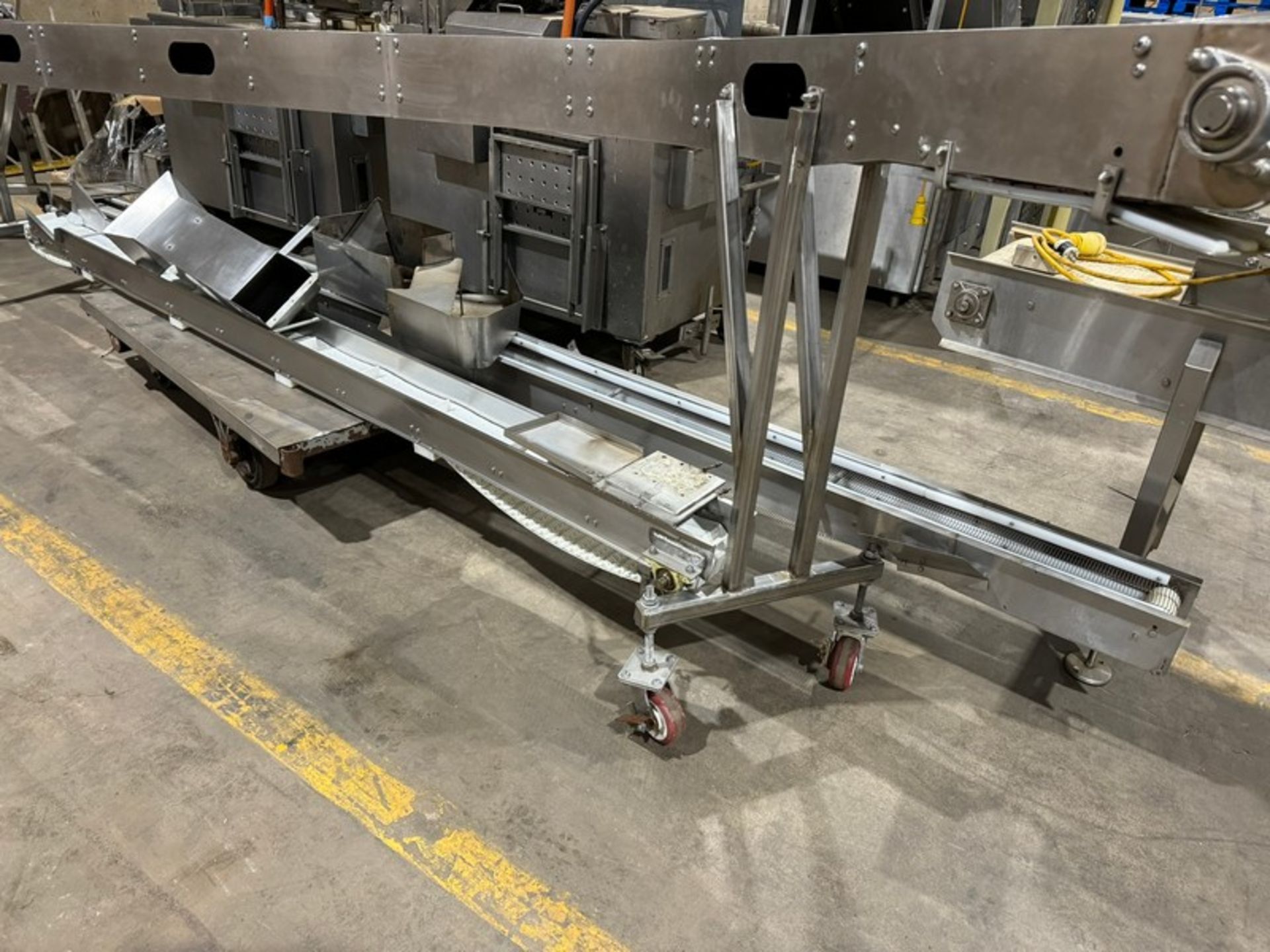 S-Type Conveyor, Mounted on Portable Frame, with Other Straight Sections of S/S Conveyor (RIGGING, - Image 4 of 6