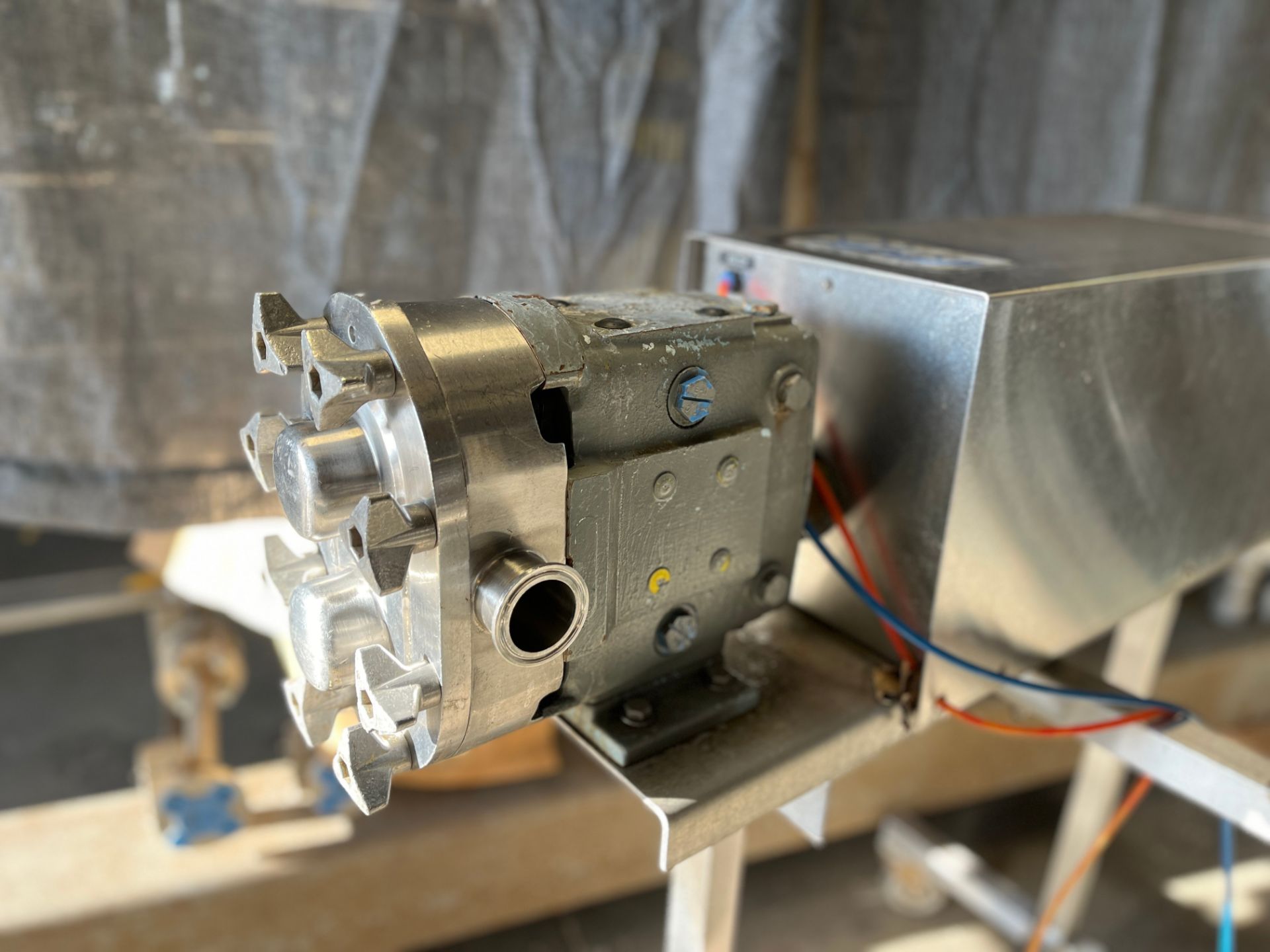 Used Waukesha Sanitary Stainless Steel Positive Displacement Pump, Model 30 SN 2392699 - (Item # - Image 2 of 4