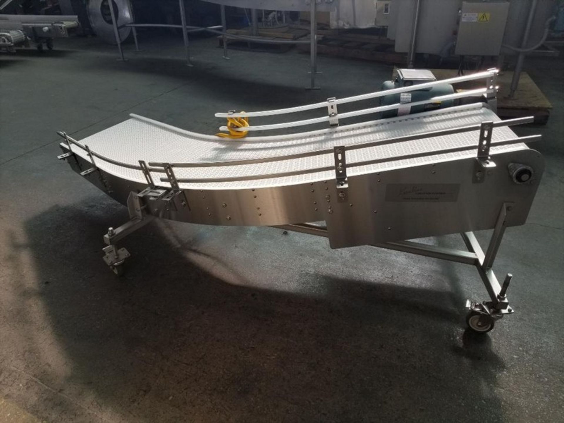 Keenline S/S Sanitary 90 deg intralox belt conveyor, Serial # 20211SAR, This unit was last used in - Image 3 of 10