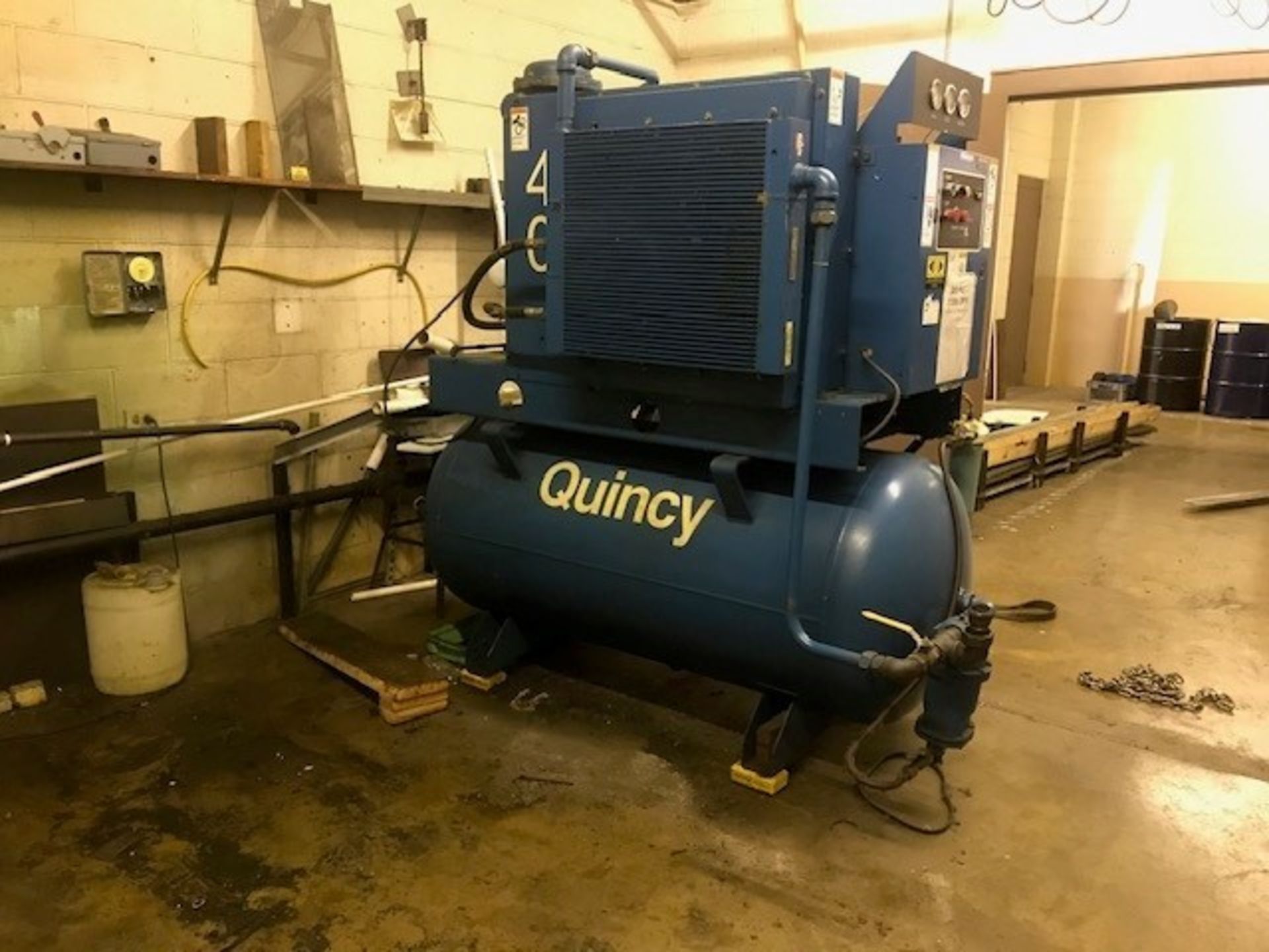 Quincy Screw Air Compressor, Water Cooled, Hrs. 82045.2 (Load Fee $300) (Located Union Grove, WI) - Image 2 of 5