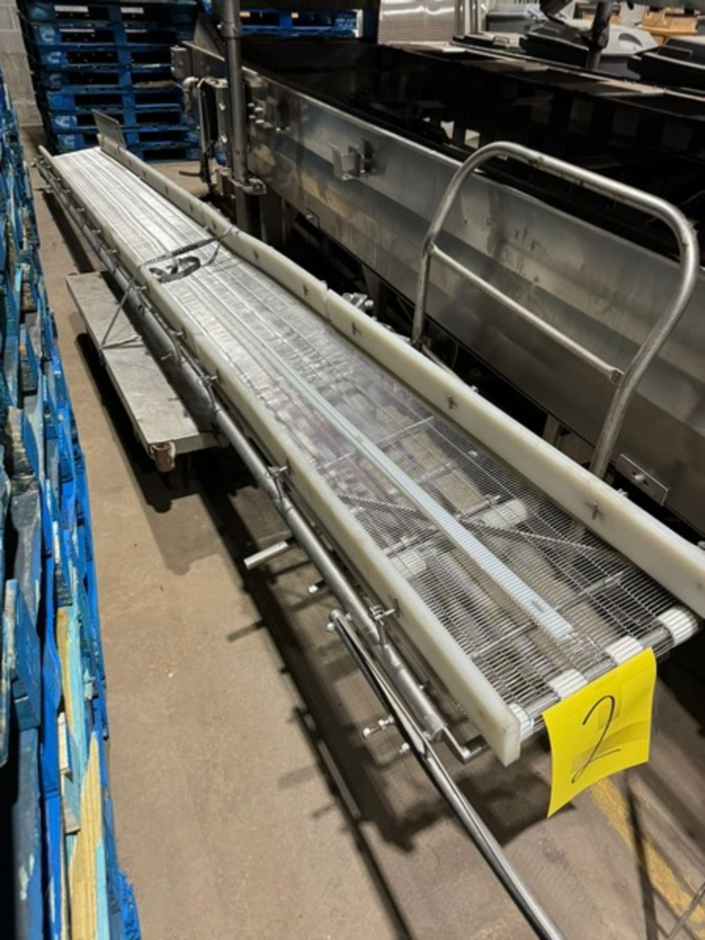 Straight Section of S/S Mesh Conveyor, Aprox. 12 ft. L with Aprox. 12” W Conveyor, with S/S Clad - Image 3 of 4