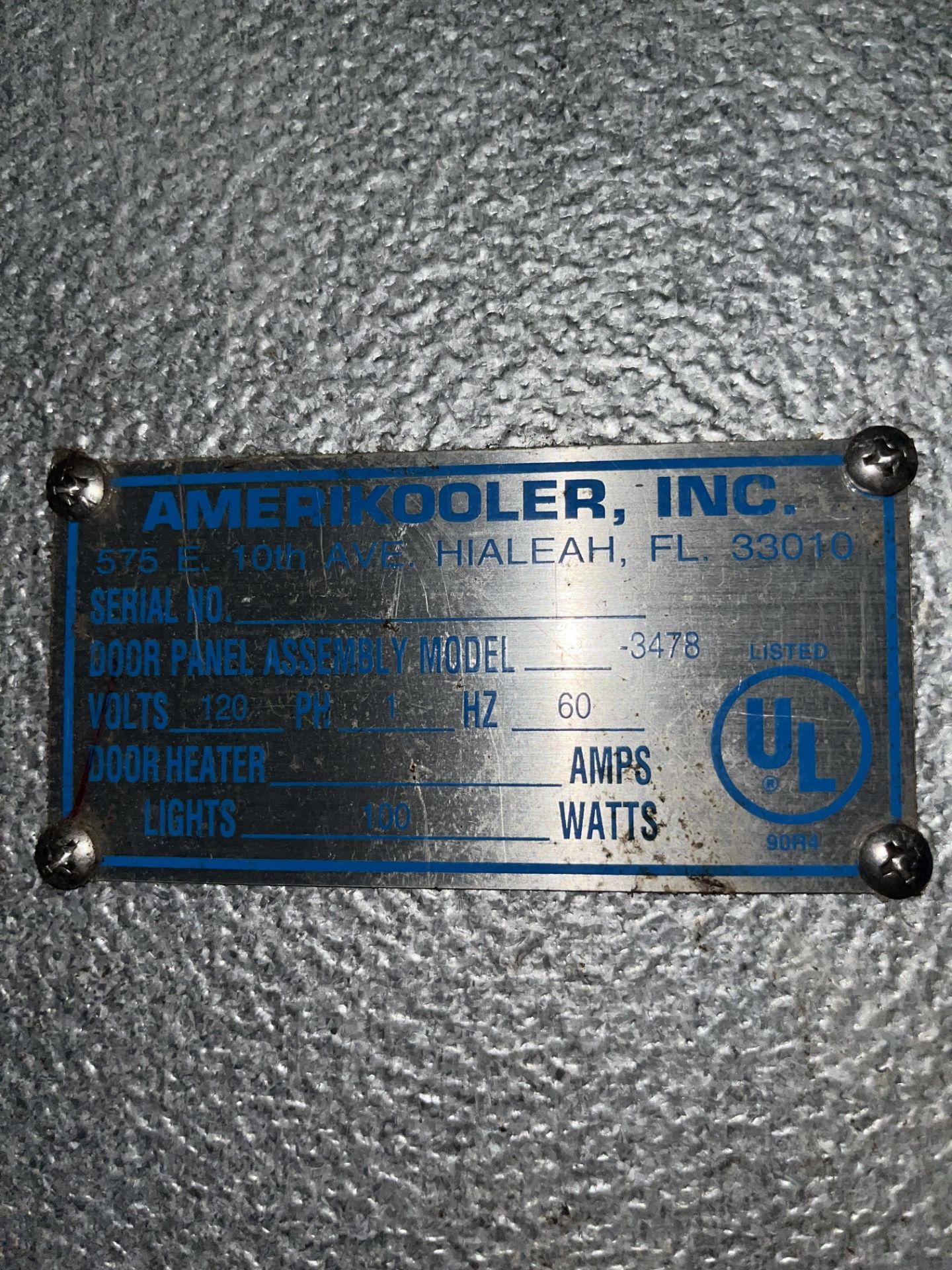 WALK IN AMERI KOOLER (INSIDE DIMS 7" 1" W 5" 2"L H 6"10 (Located Cleveland, OH) - Image 3 of 4