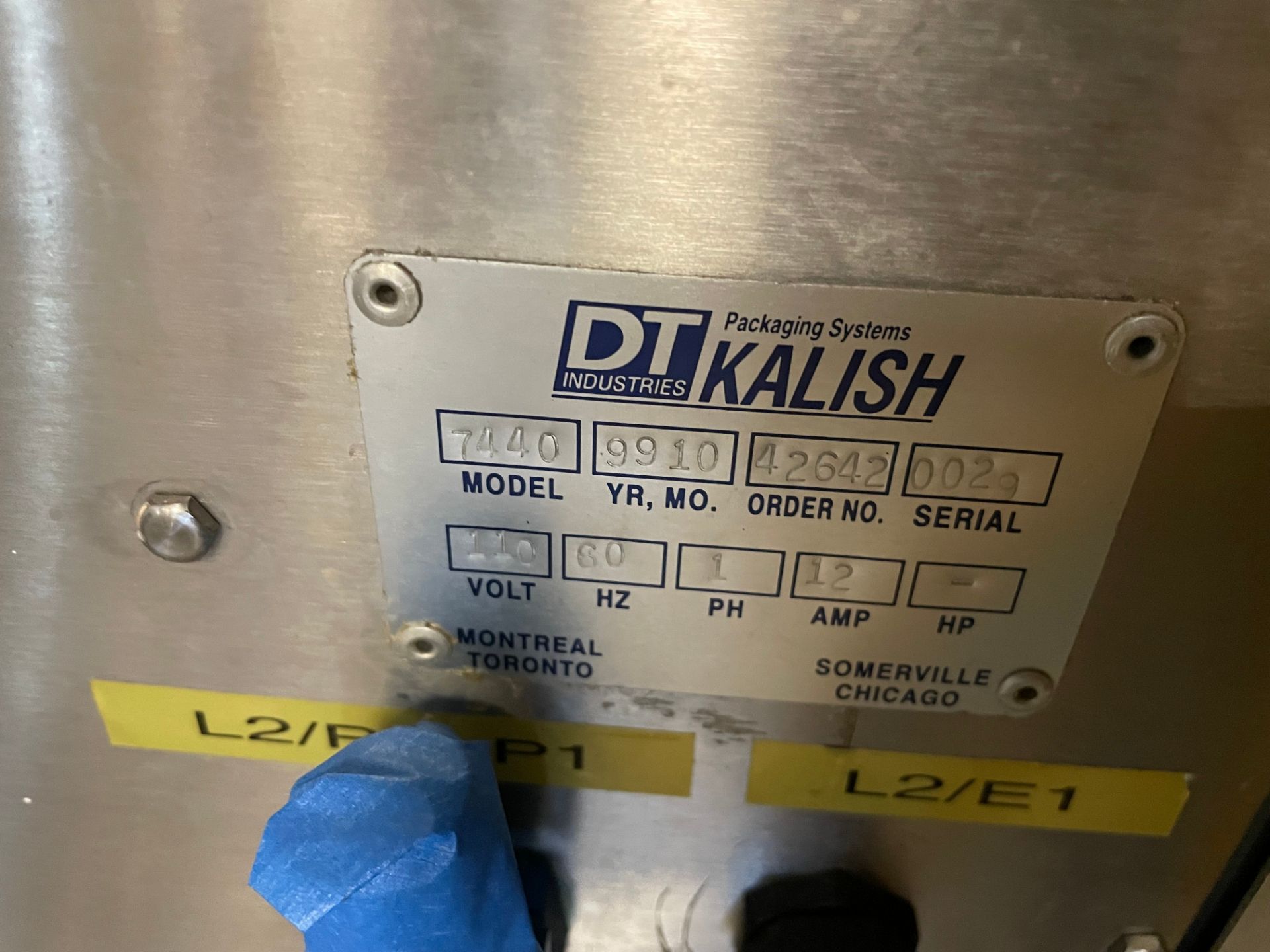 Kalish Unscrambler; Model: 7440; Serial: 0029; ( 7 ounces; 32 ounces bottles), 110 Volt, Single - Image 6 of 7