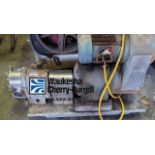 Waukesha Model 125 3" Positive Displacement Pump with Gearbox and Motor Stand, 5HP (Loading Fee $