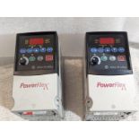 ALLEN-BRADLEY PowerFlex 4 Variable Frequency Drives (Lot of 2); 0.5 HP; CAT 22A-D1P4N104 Ser A (