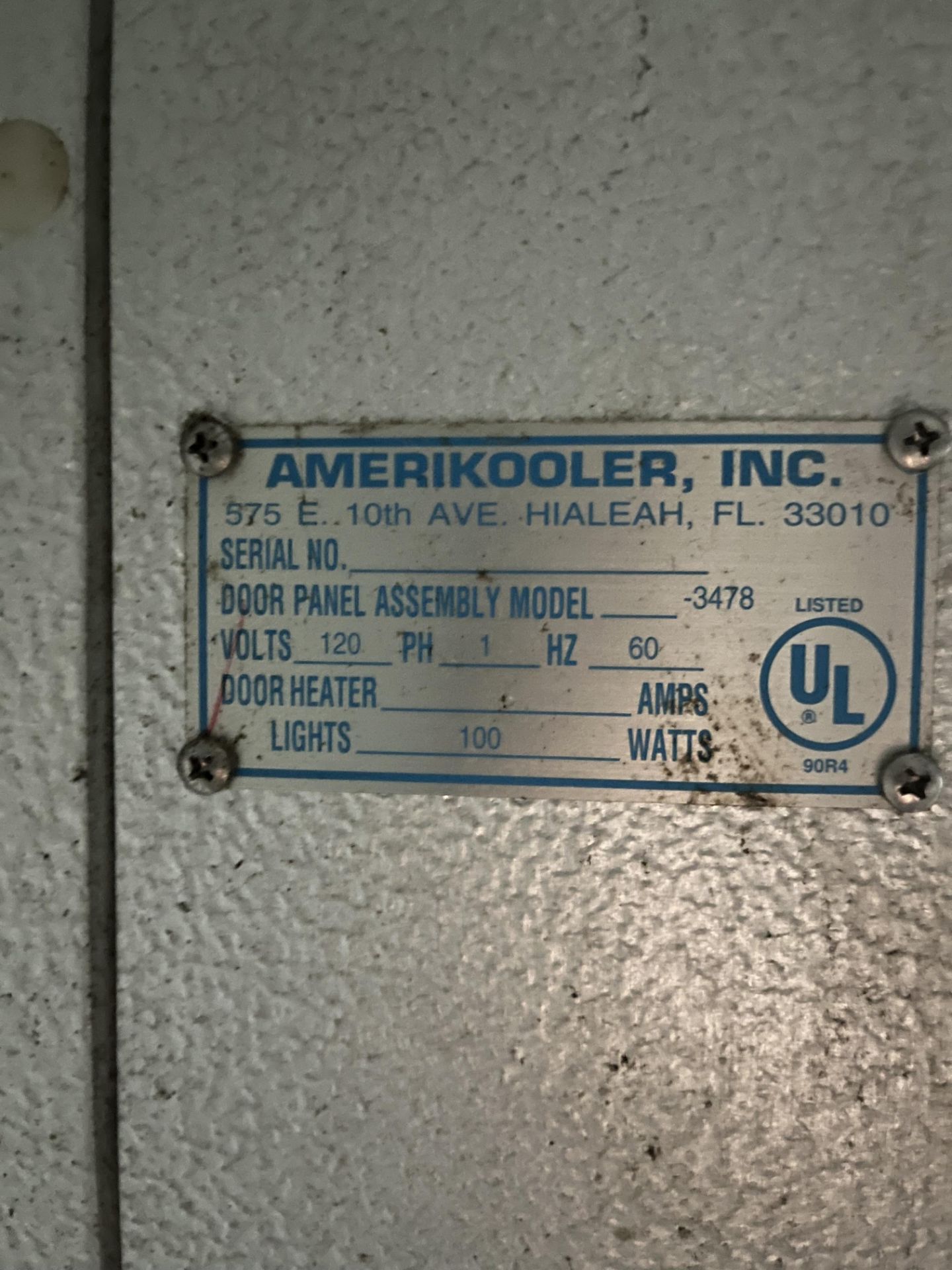 WALK IN AMERI KOOLER (INSIDE DIMS 7" 1" W 5" 2"L H 6"10 (Located Cleveland, OH) - Image 4 of 4