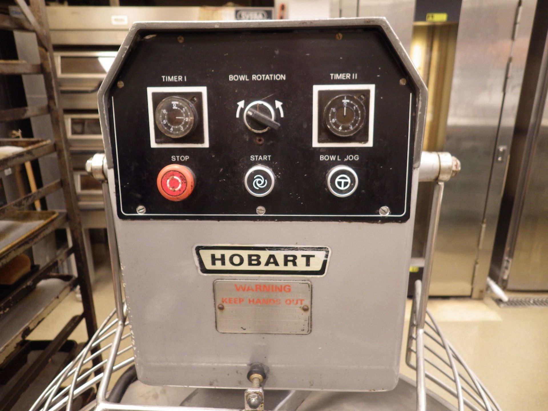 Hobart 190 Qt. Spiral Mixer, Model HF270, S/N 80-001439 with Hook Attachment and Guard, 220 V, 60 - Image 5 of 9