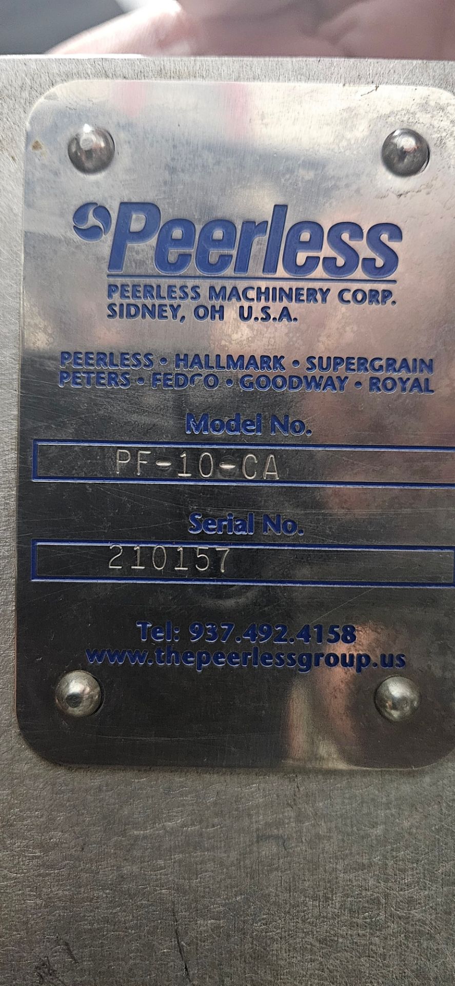 Fedco Peerless Piston Filler, Model PF10-CA, S/N 210157 with New Piston, O-Rings, Seals, Hoses, - Image 3 of 7