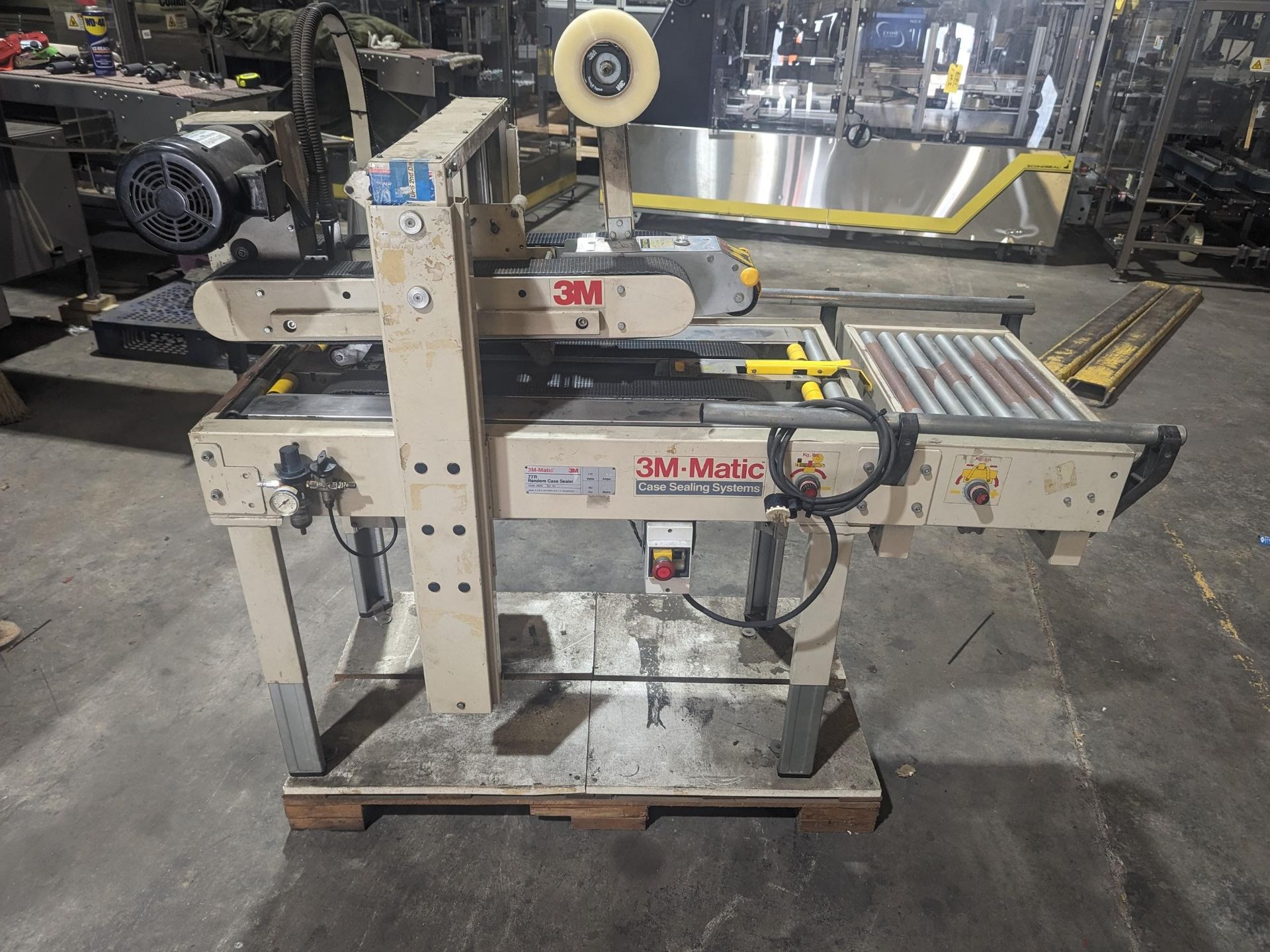 3M Semi-Auto Case Sealer, Model 77R; 2" Top Tape Head Included(Located Charleston, SC)