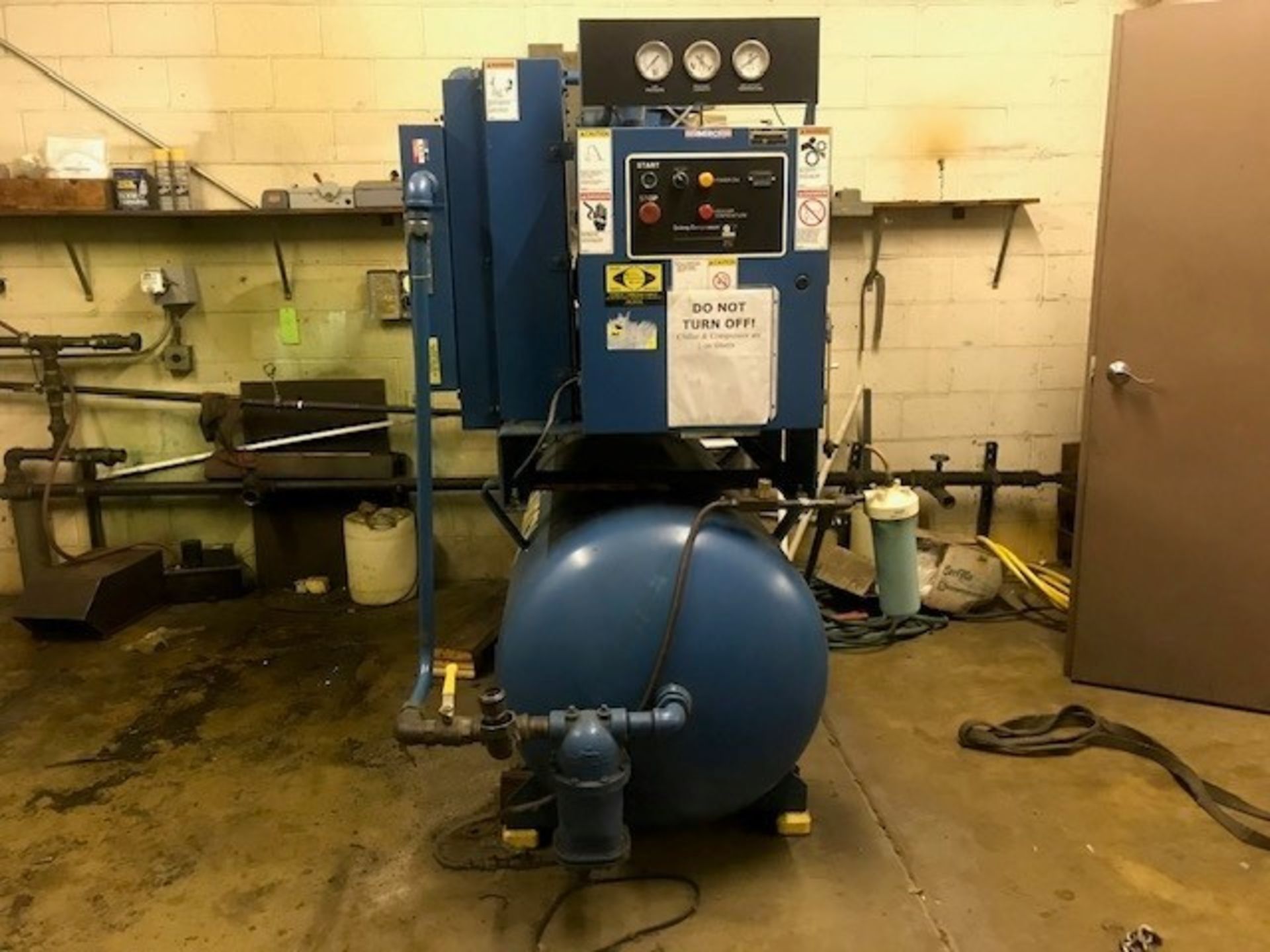 Quincy Screw Air Compressor, Water Cooled, Hrs. 82045.2 (Load Fee $300) (Located Union Grove, WI) - Image 3 of 5