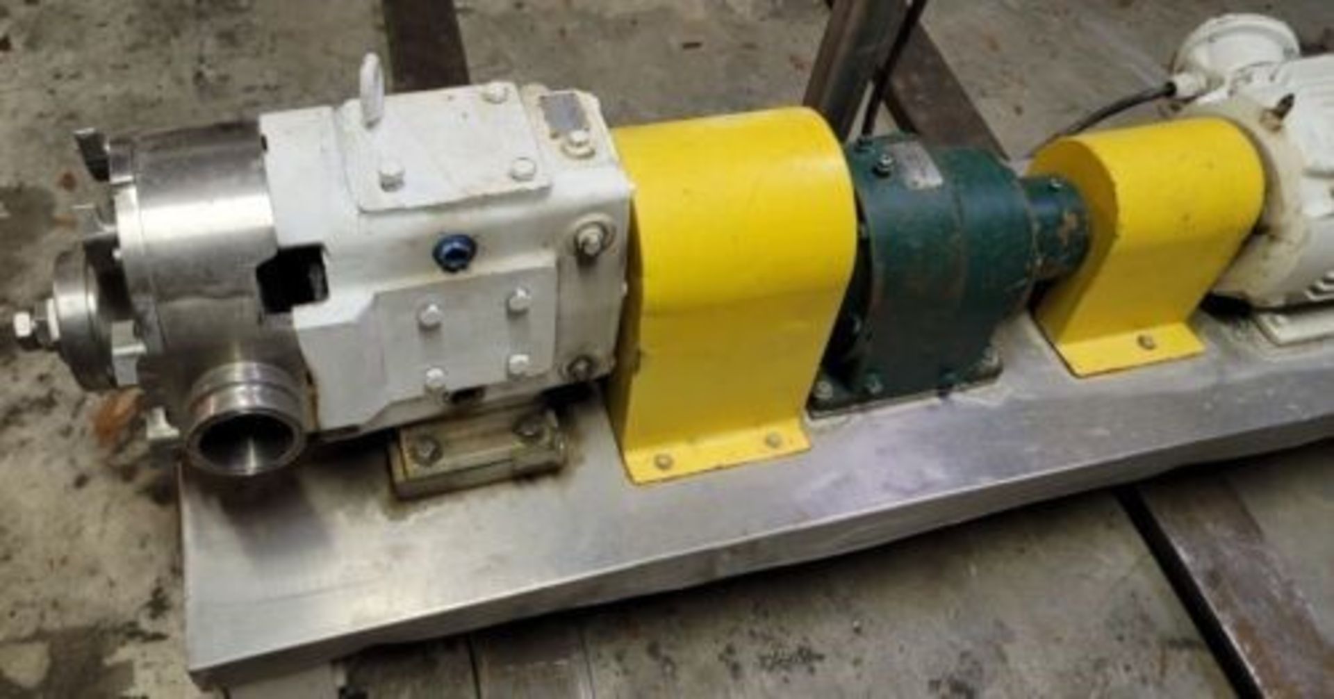 WAUKESHA 130 Positive Displacement Pump with 3in Outlet, 10HP Motor. 230/460V 1755 RPM, Last used in - Image 4 of 4