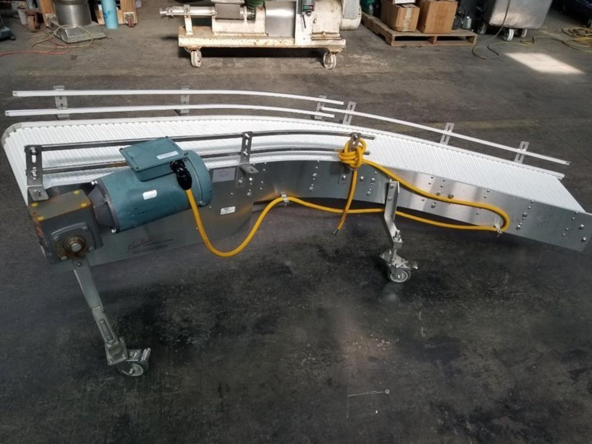 Keenline S/S Sanitary 90 deg intralox belt conveyor, Serial # 20211SAR, This unit was last used in - Image 2 of 10