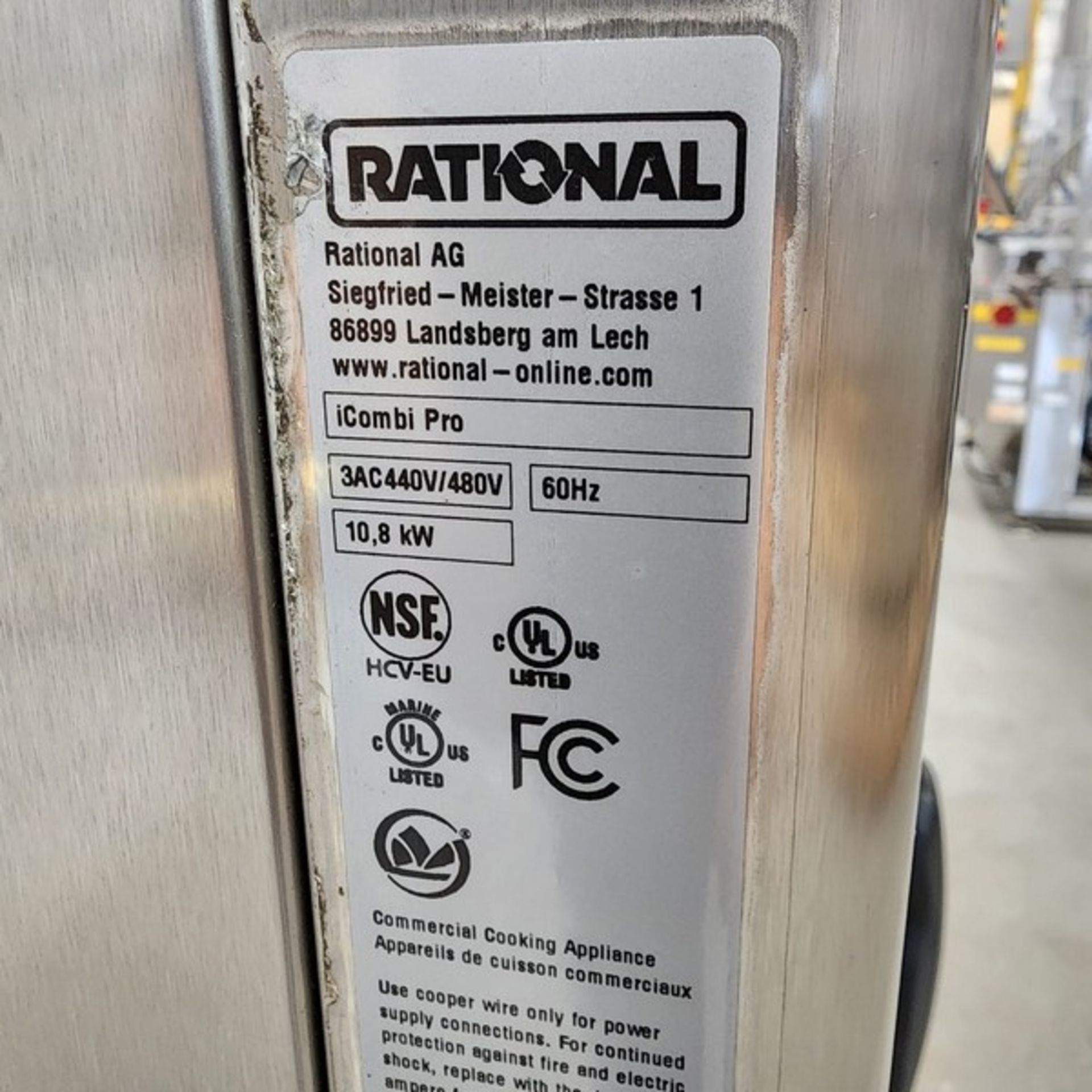 RATIONAL COMBI OVEN **BRAND NEW CONDITION** AG Model ICOMBI PRO Never been plugged in 440/480 volts - Image 7 of 7