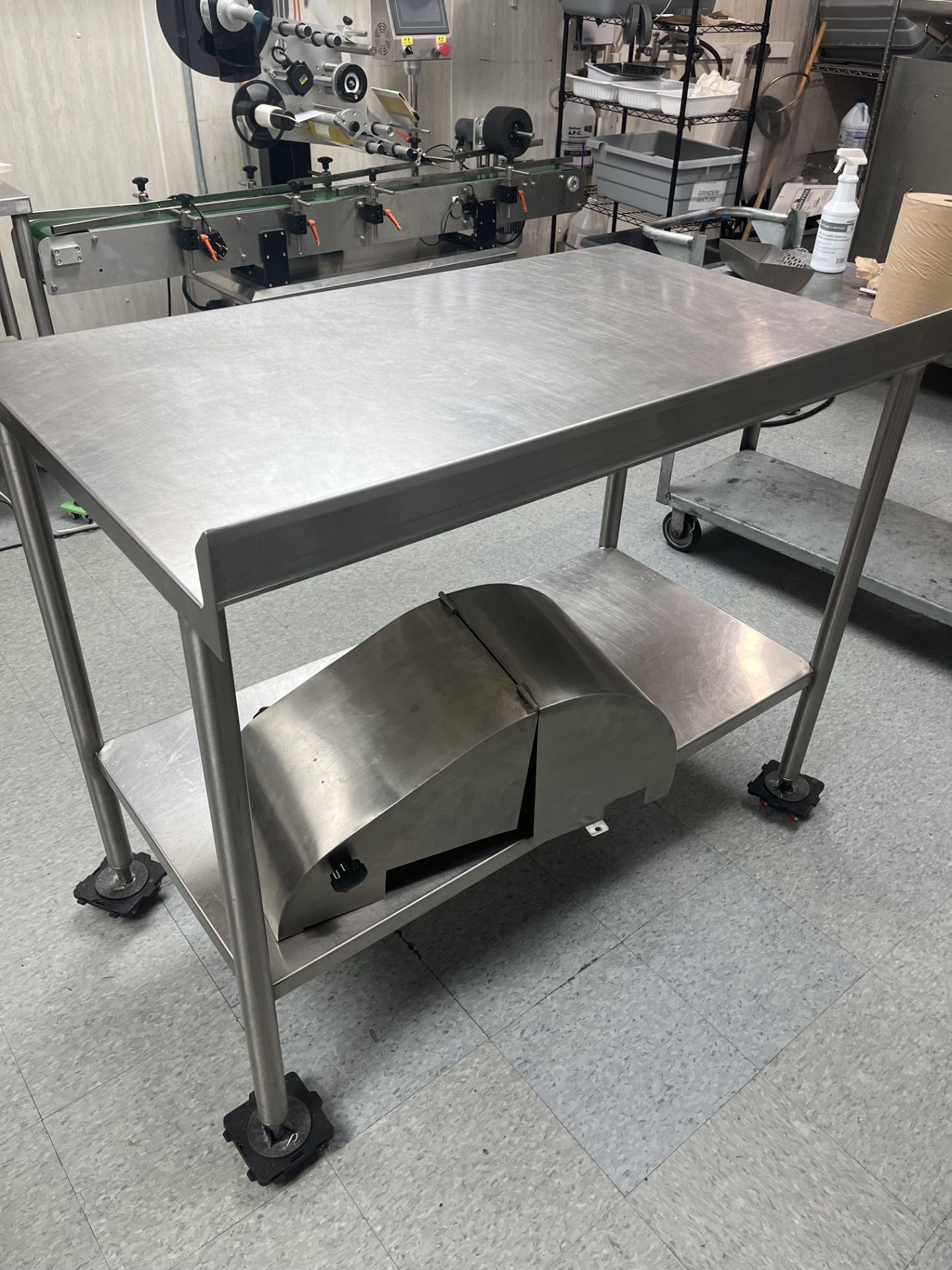 STAINLESS STEEL TABLE (DIMS 48"L 27"W) (Located Cleveland, OH) - Image 2 of 2