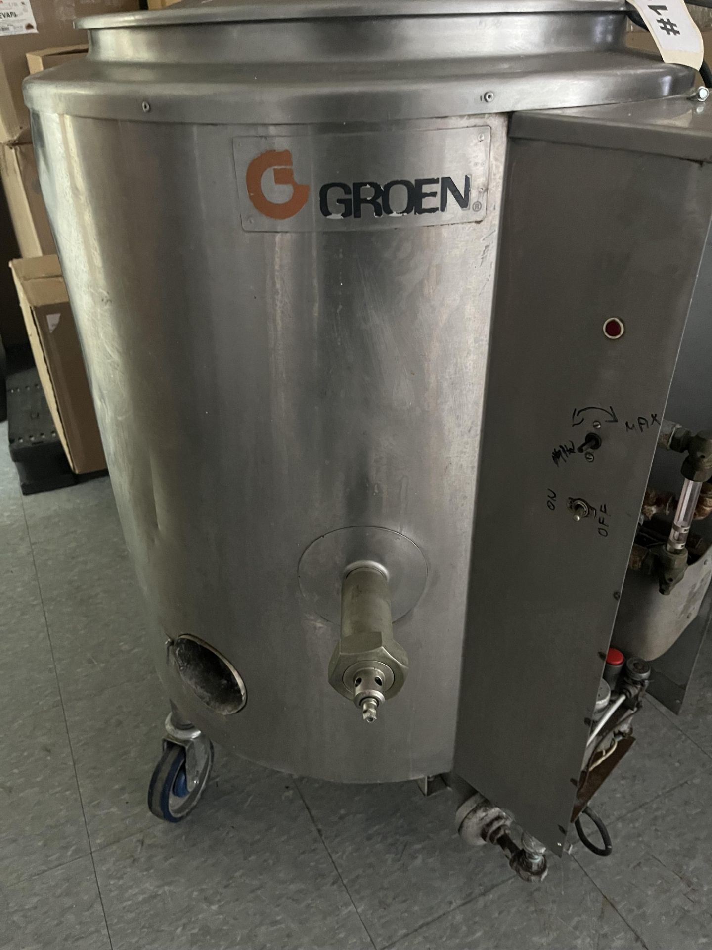 GROEN STAINLESS STEEL KETTLE ON WHEELS (Located Cleveland, OH) - Image 4 of 4