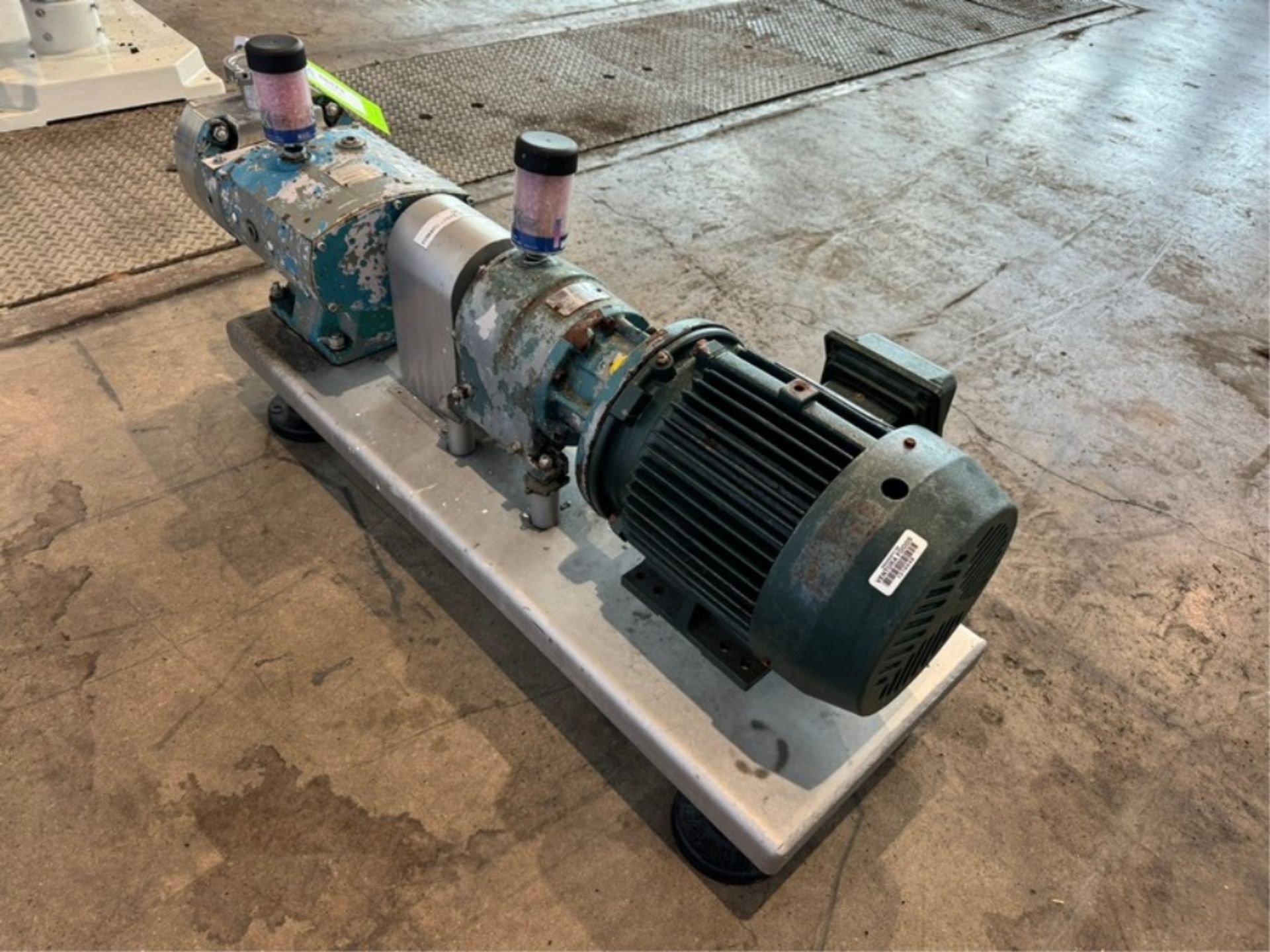 Tri-Clover 3 hp Positive Displacement Pump, M/N TCIP3NLD-20MFY415H-AO-DM1A, S/N 541523-01, with - Image 4 of 7