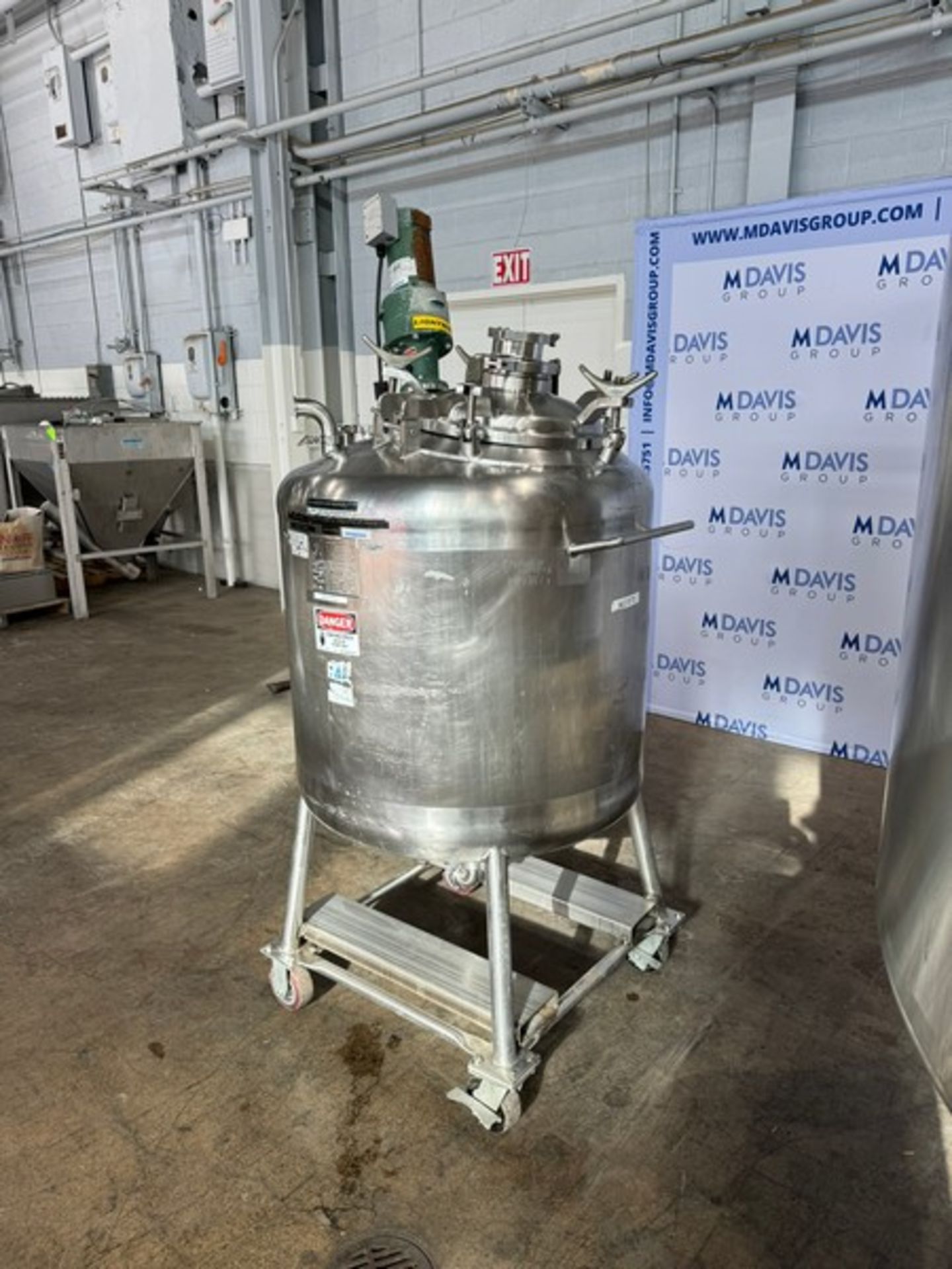 Precision Stainless Inc. 90 Gal. S/S Vacuum Mixer, MFG’s S/N 9477-2, Nat’l BD S/N 2714, Max. Working - Image 2 of 13