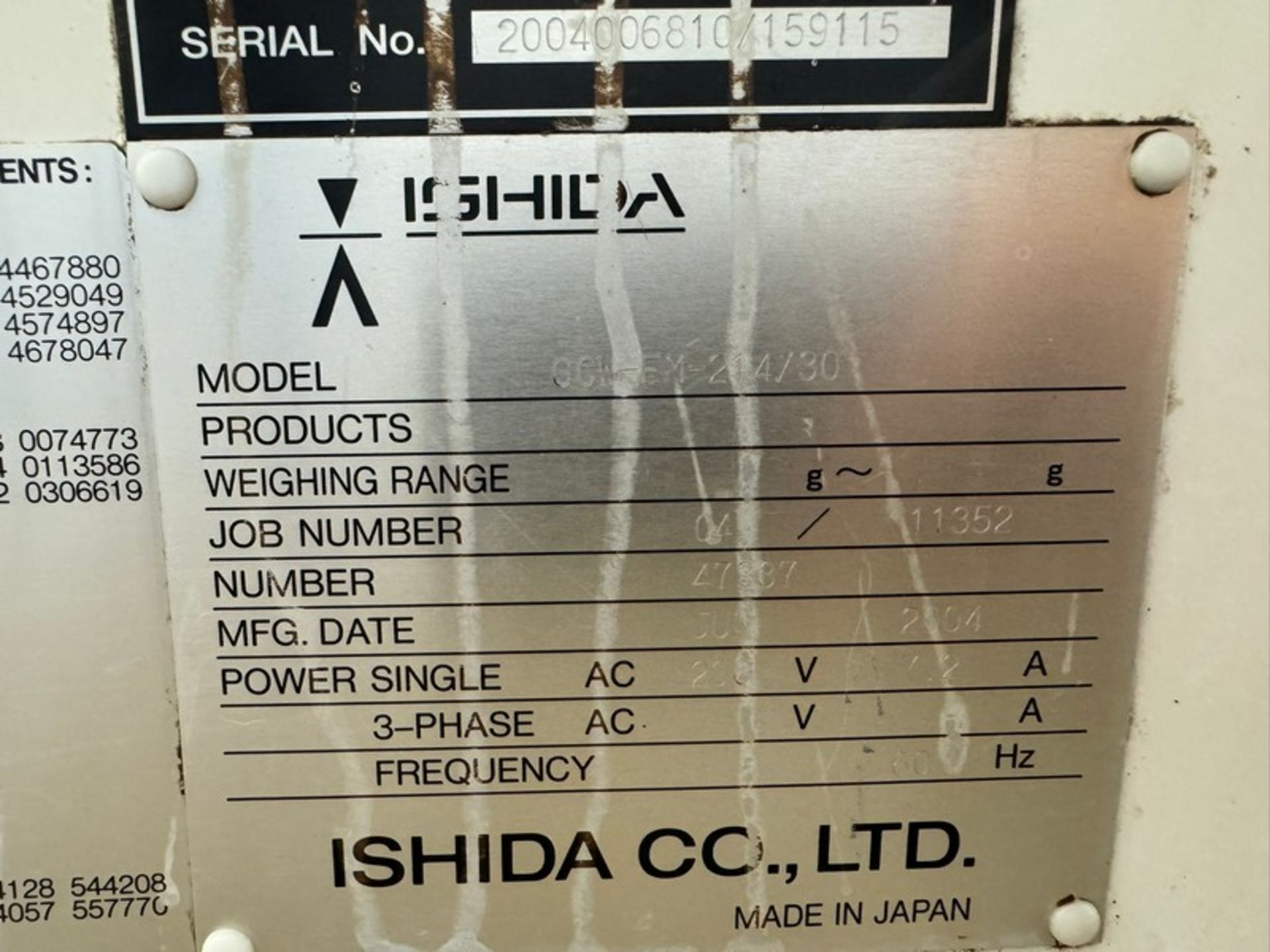 Ishida 14-Bucket Rotary Scale, M/N CCW-EM-214/30, S/N 47337, 208 Volts, 3 Phase, with Controller & - Image 5 of 10