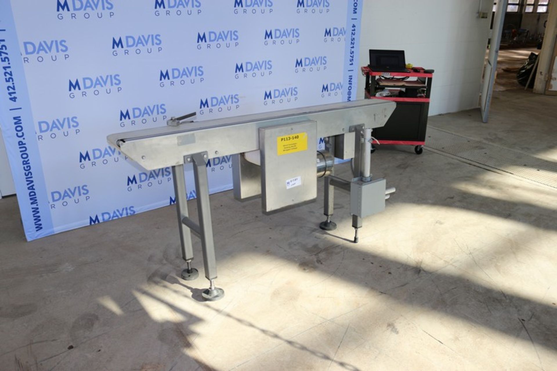 Benchmark Automation S/S Conveyor, M/N RH BC, Job #: 2006 11-C, 480 Volts, 3 Phase, Aprox. 72" L