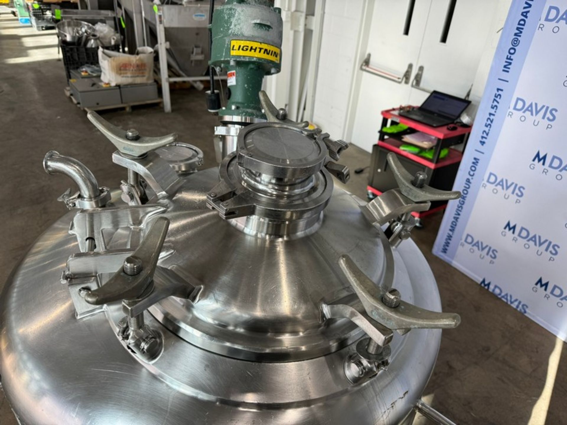 Precision Stainless Inc. 90 Gal. S/S Vacuum Mixer, MFG’s S/N 9477-2, Nat’l BD S/N 2714, Max. Working - Image 12 of 13