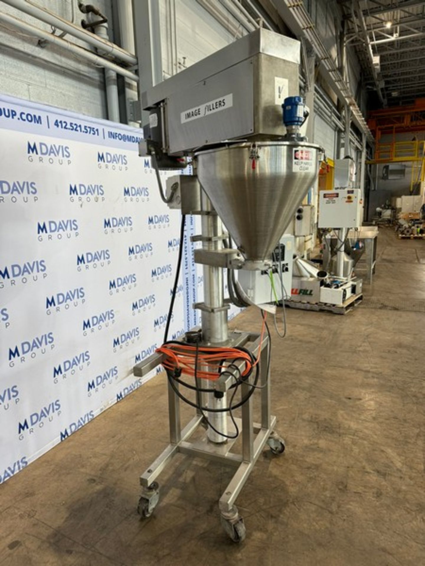 Image Fillers S/S Auger Filler, with 1-1/2 hp Baldor Motor, with Foot Control, Mounted on S/S - Bild 8 aus 12