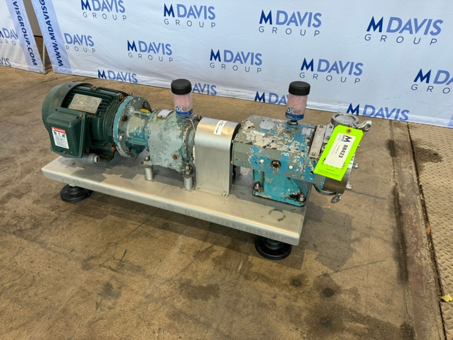 Tri-Clover 3 hp Positive Displacement Pump, M/N TCIP3NLD-20MFY415H-AO-DM1A, S/N 541523-01, with