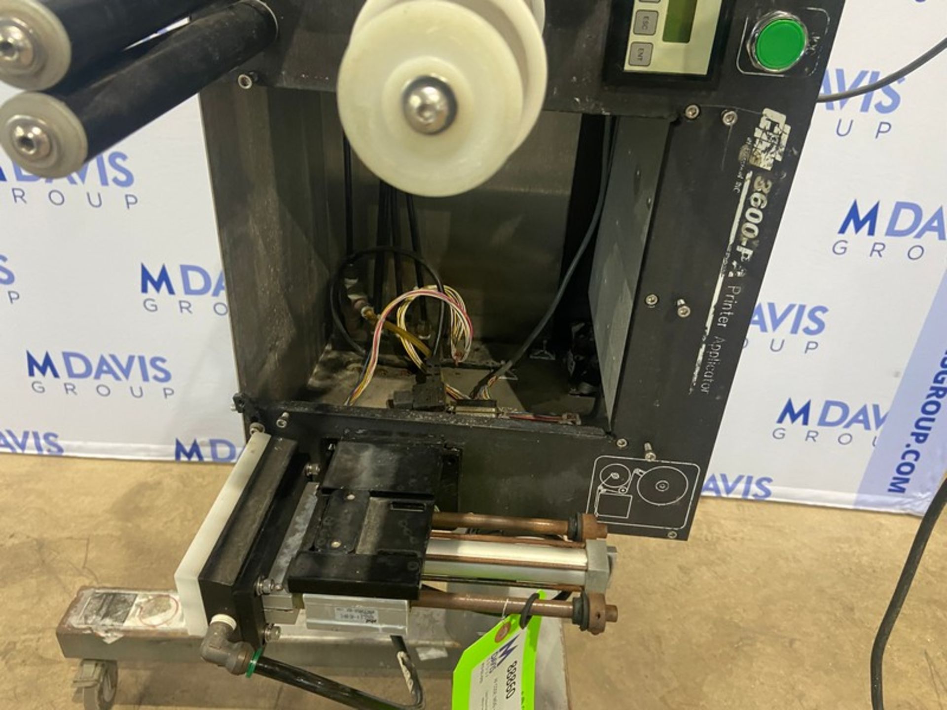 CTM Printer Applicator, M/N 3600-PA, Mounted on Portable Frame (NOTE: Missing Components--See - Image 7 of 8