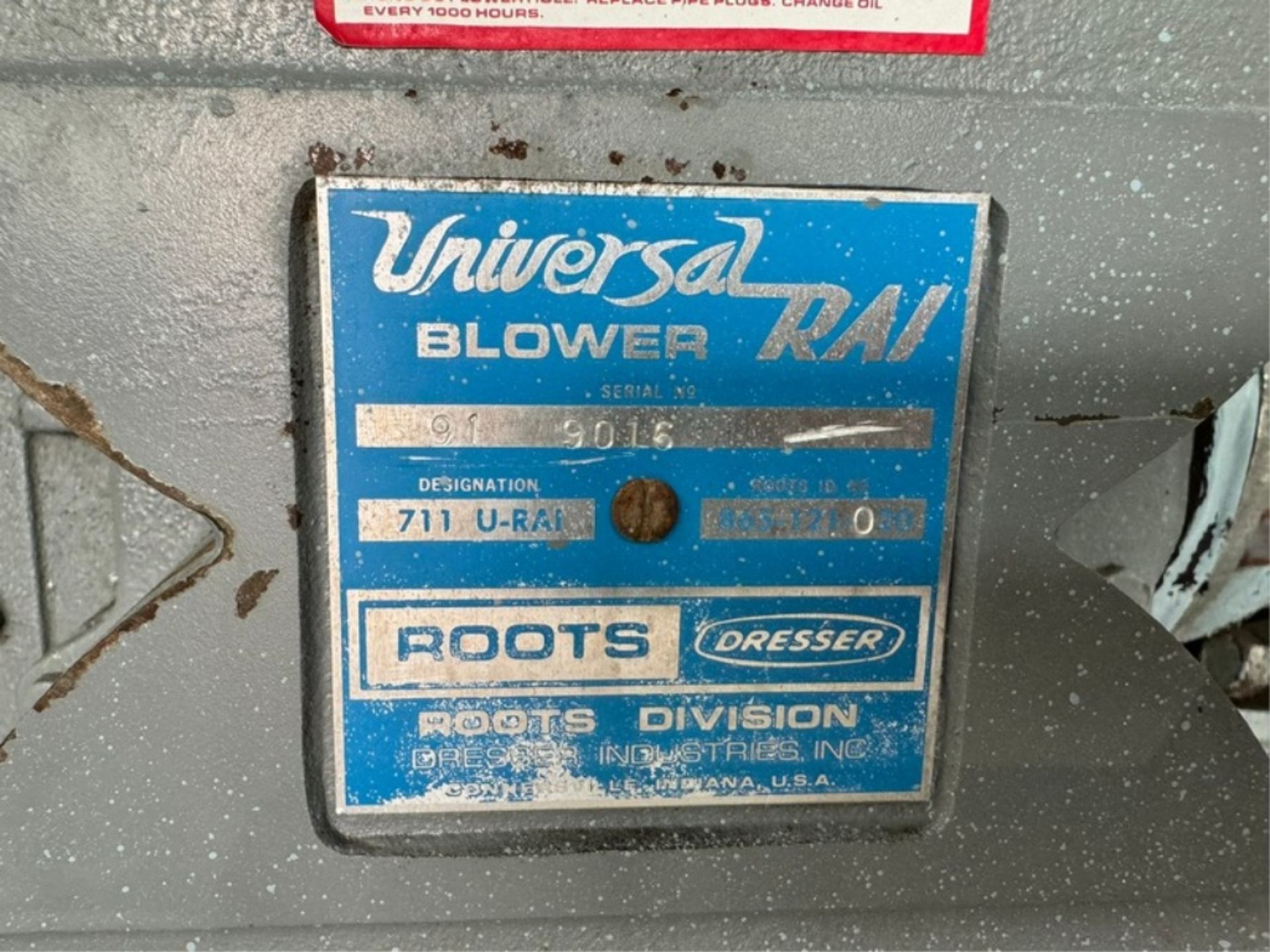Universal 30 hp Blower, S/N 91 9016, Reliance 1765 RPM, 230/460 Volts, 3 Phase (INV#99694) ( - Image 3 of 6