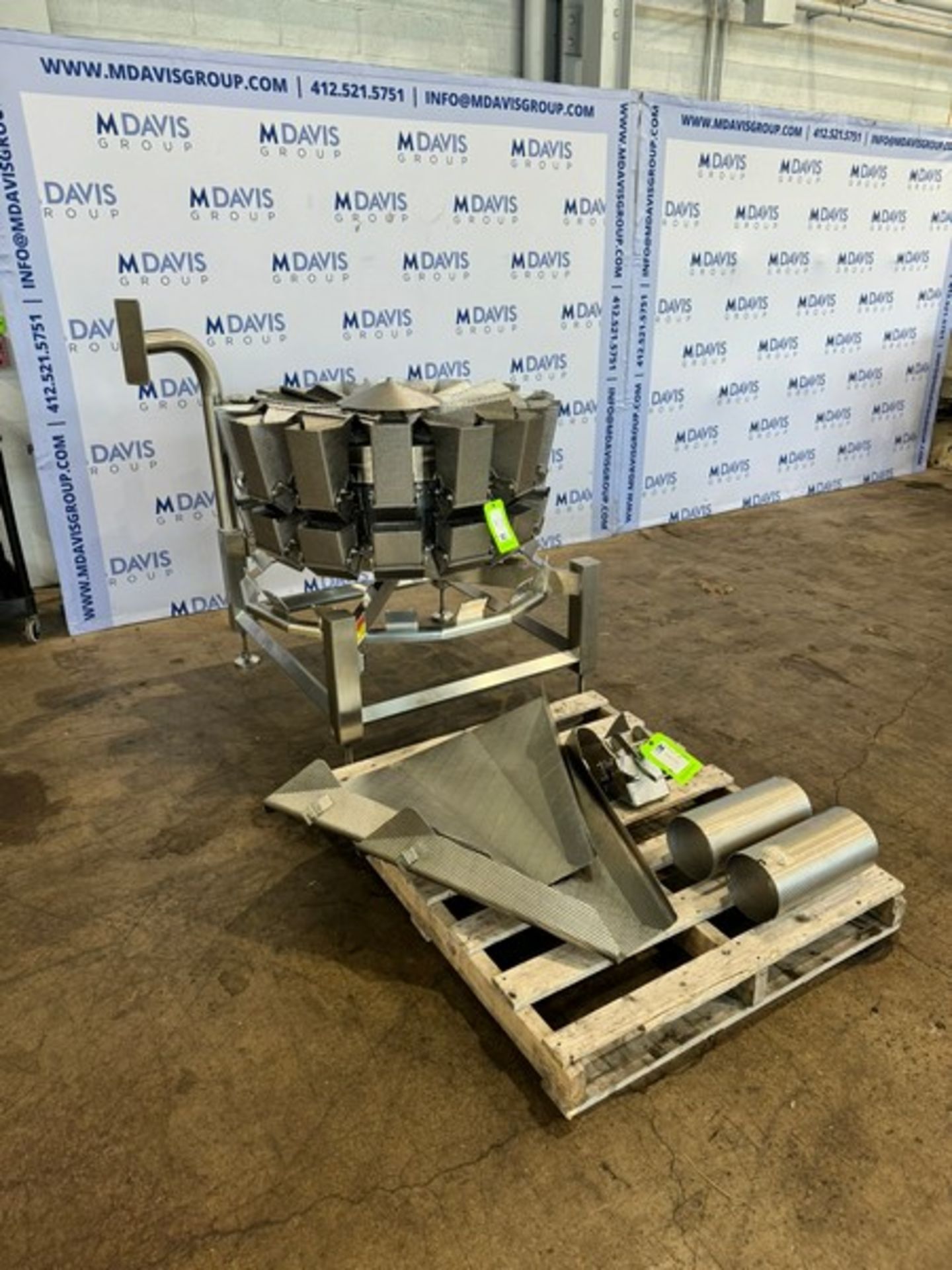 WeighPack Systems Inc. 14- Head Rotary Primocombi Scale 14H25LD, S/N 7178, 230 Volts, 1 Phase,