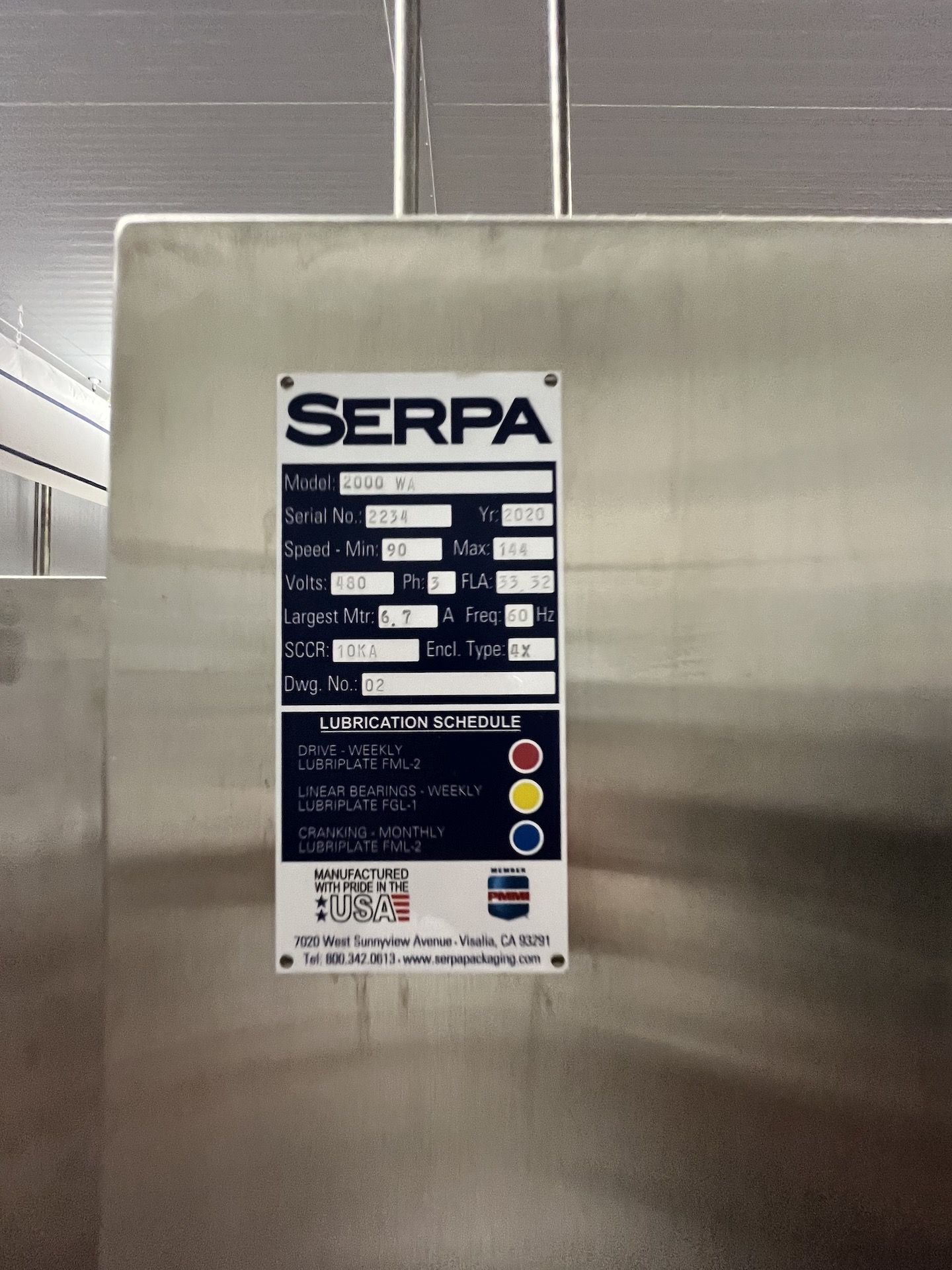 2020 SERPA WRAP AROUND CARTONER, MODEL 2000 WA, S/N 2234, - Image 15 of 42