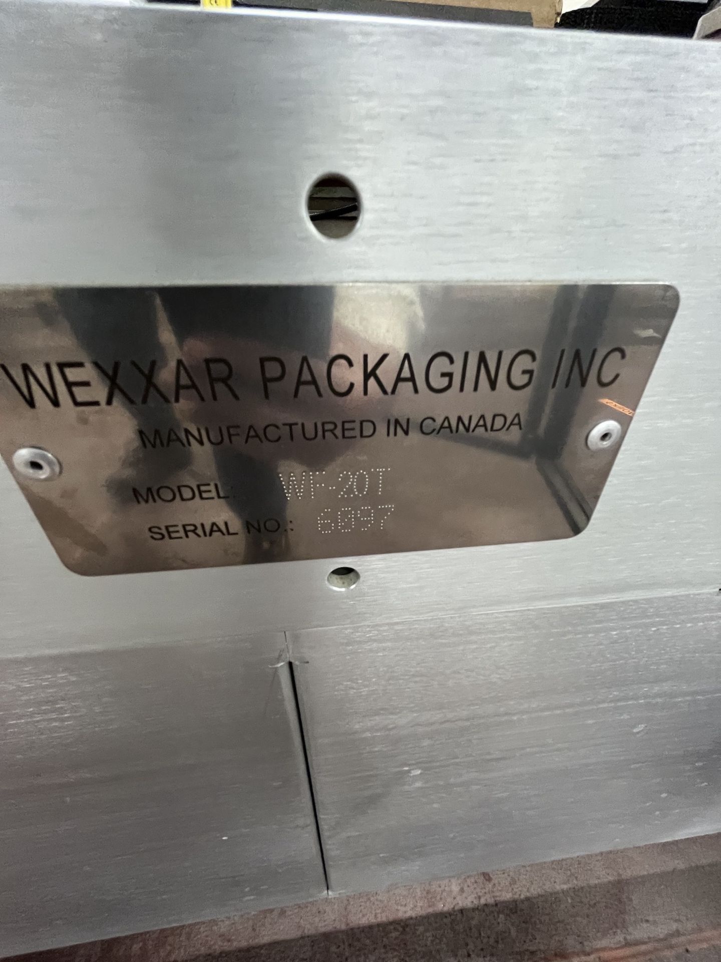 WEXXAR BOX FORMER, MODEL WF20T, S/N 6097 - Image 8 of 19