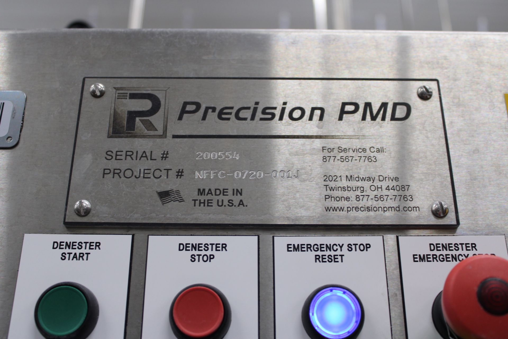 PRECISION PMD TRAY DENESTER / DROPPER, S/N 200554 - Image 3 of 5