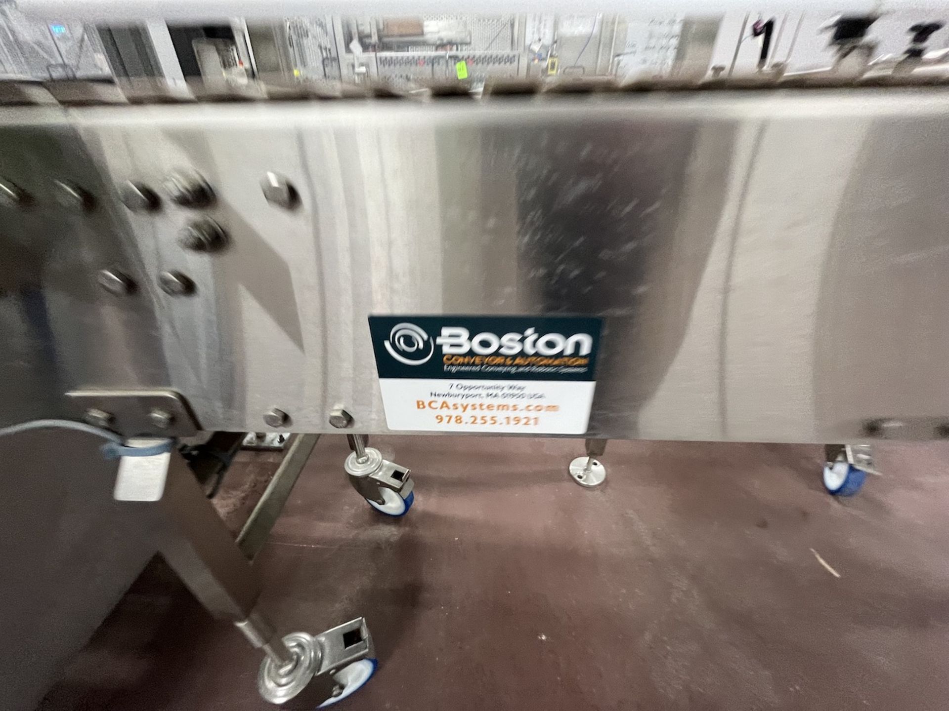 BOSTON CONVEYOR AND AUTOMATION CORP PRODUCT CONVEYOR, APPROX. 300 IN. L X 12 IN. W - Image 7 of 8