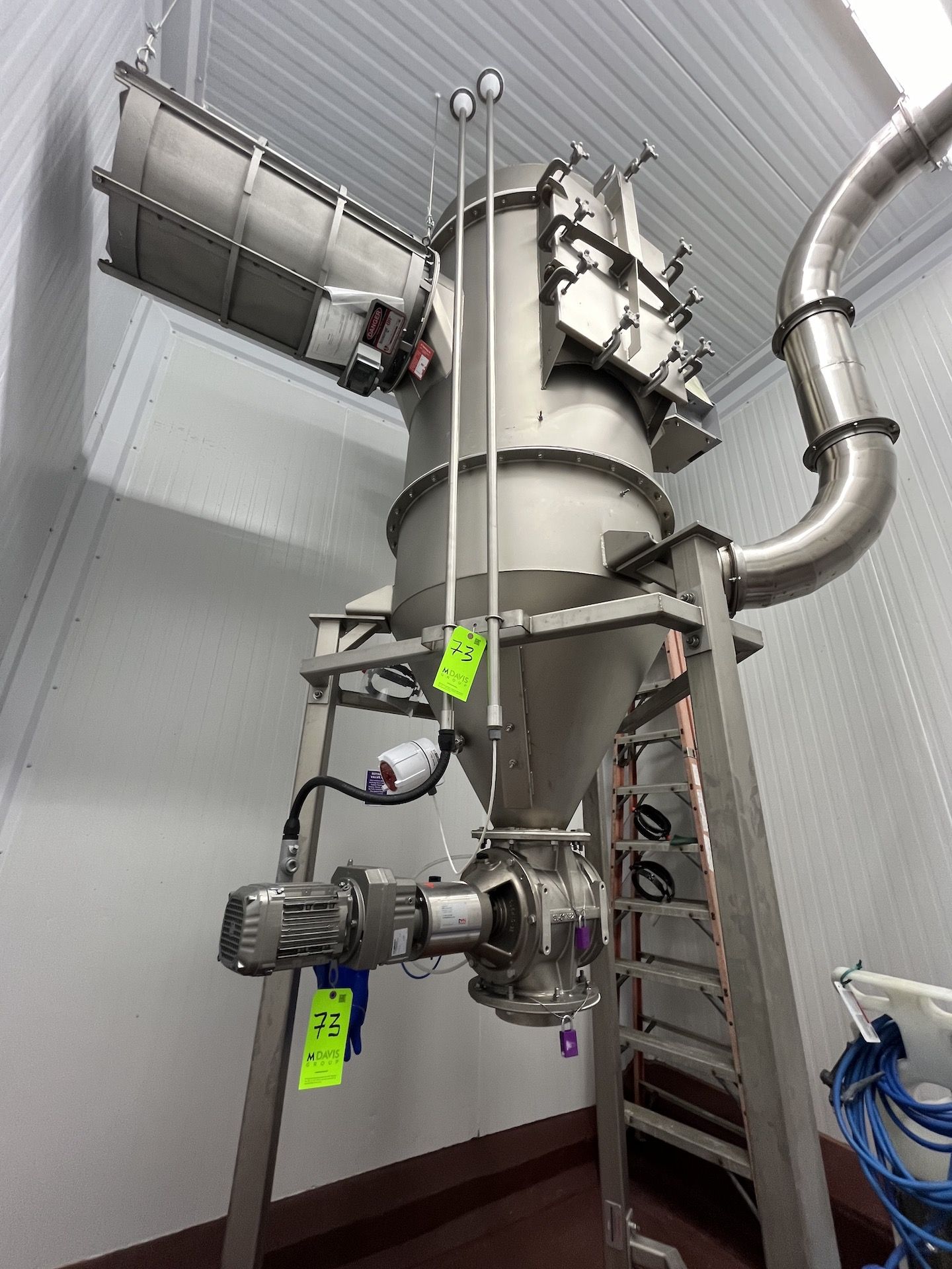 S/S DUST COLLECTOR WITH ROTARY AIRLOCK VALVE, - Image 3 of 24