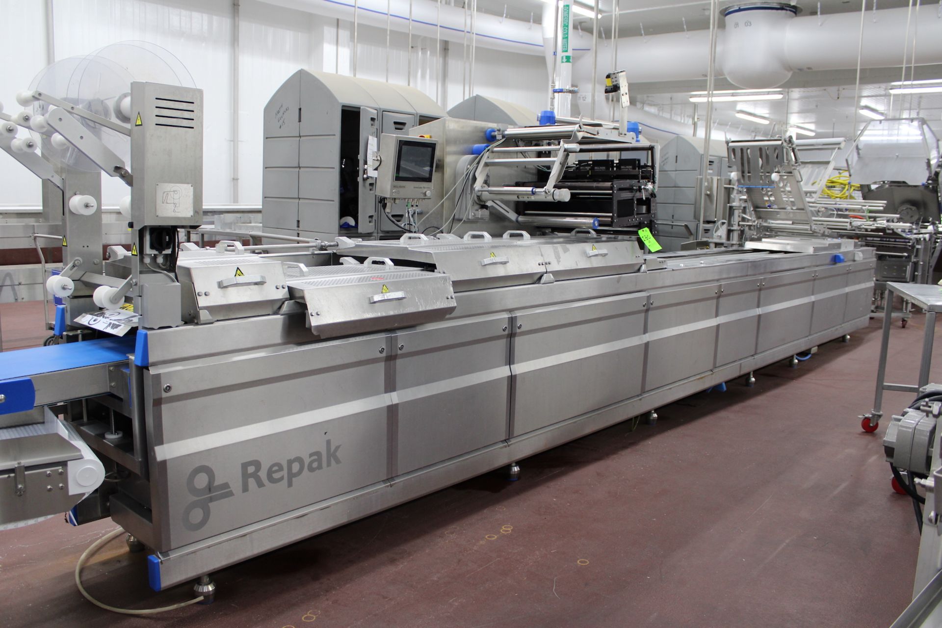 2020 REPAK ROLLSTOCK HORIZONTAL FORM FILL AND SEAL THERMOFORMING PACKAGING LINE, MODEL RE20, NO. - Bild 2 aus 14