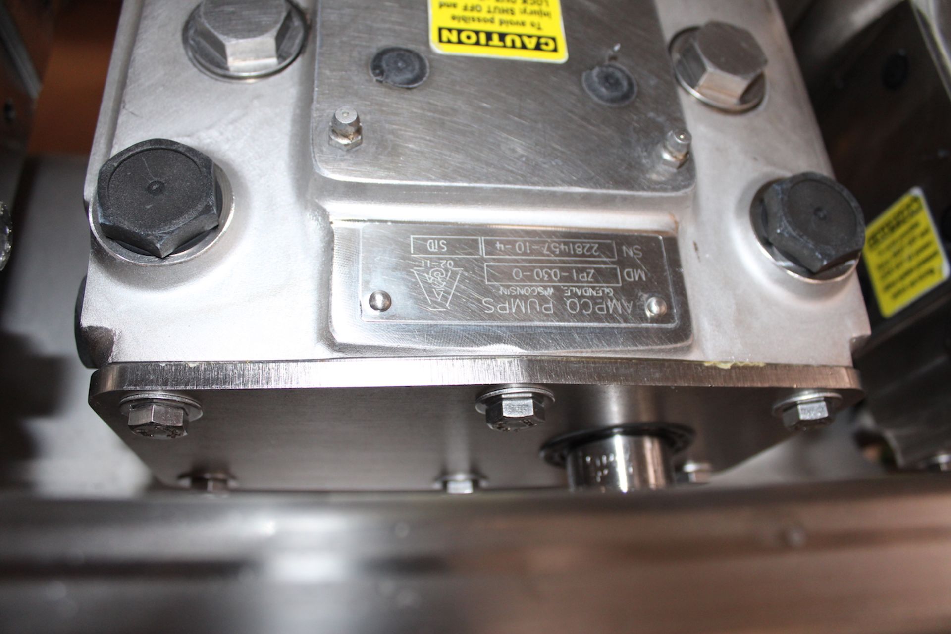 HINDS-BOCK 4-HEAD DEPOSITOR / FILLER, MODEL 4P-039, S/N 5698, WITH (4) AMPCO AND WCB POSITIVE - Image 8 of 13