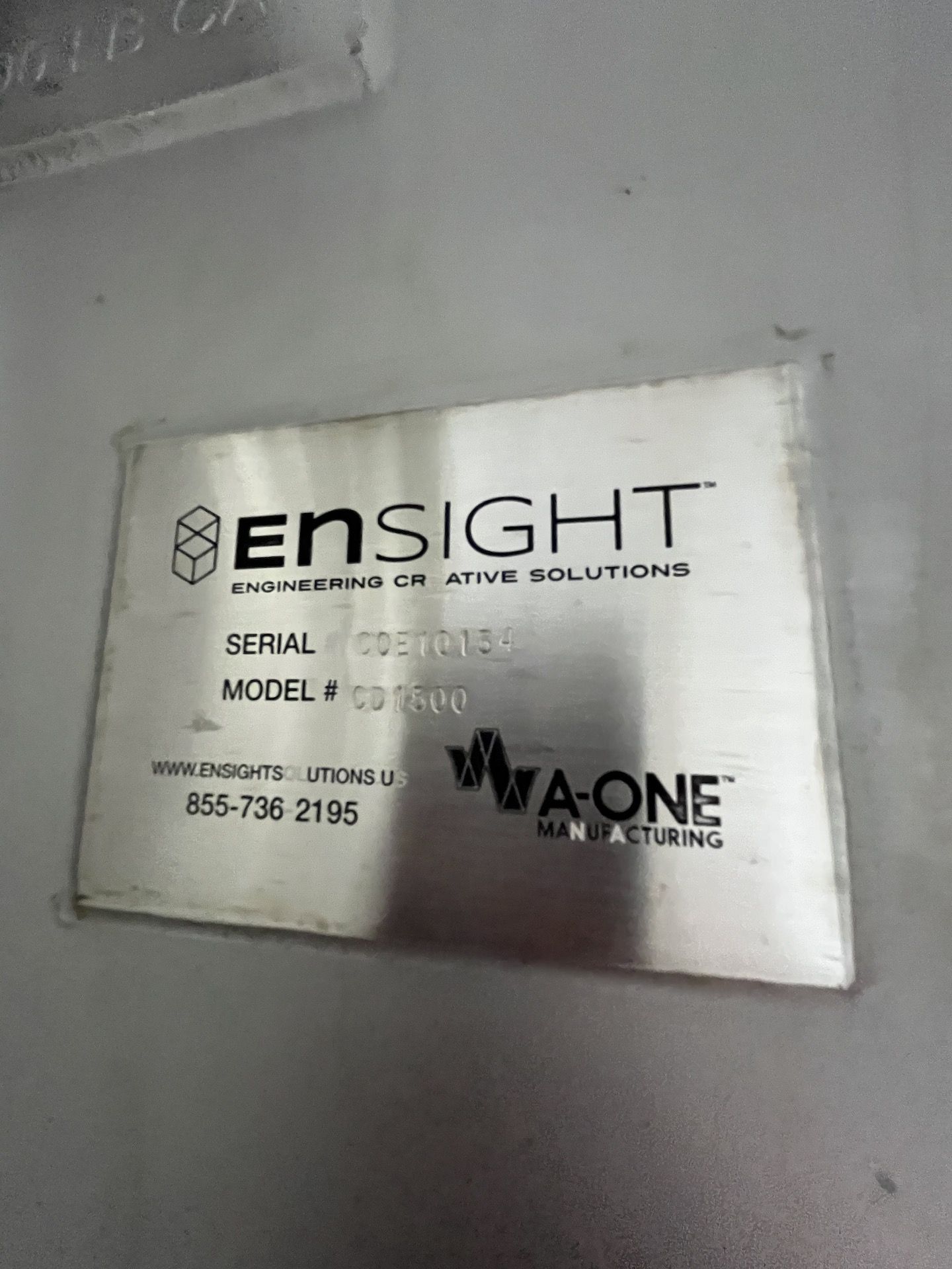 A-ONE MFG ENSIGHT 1,500 LB CPACAITY COLUMN LIFT, MODEL CD1500, S/N COE10134, NEVER USED - Image 23 of 25