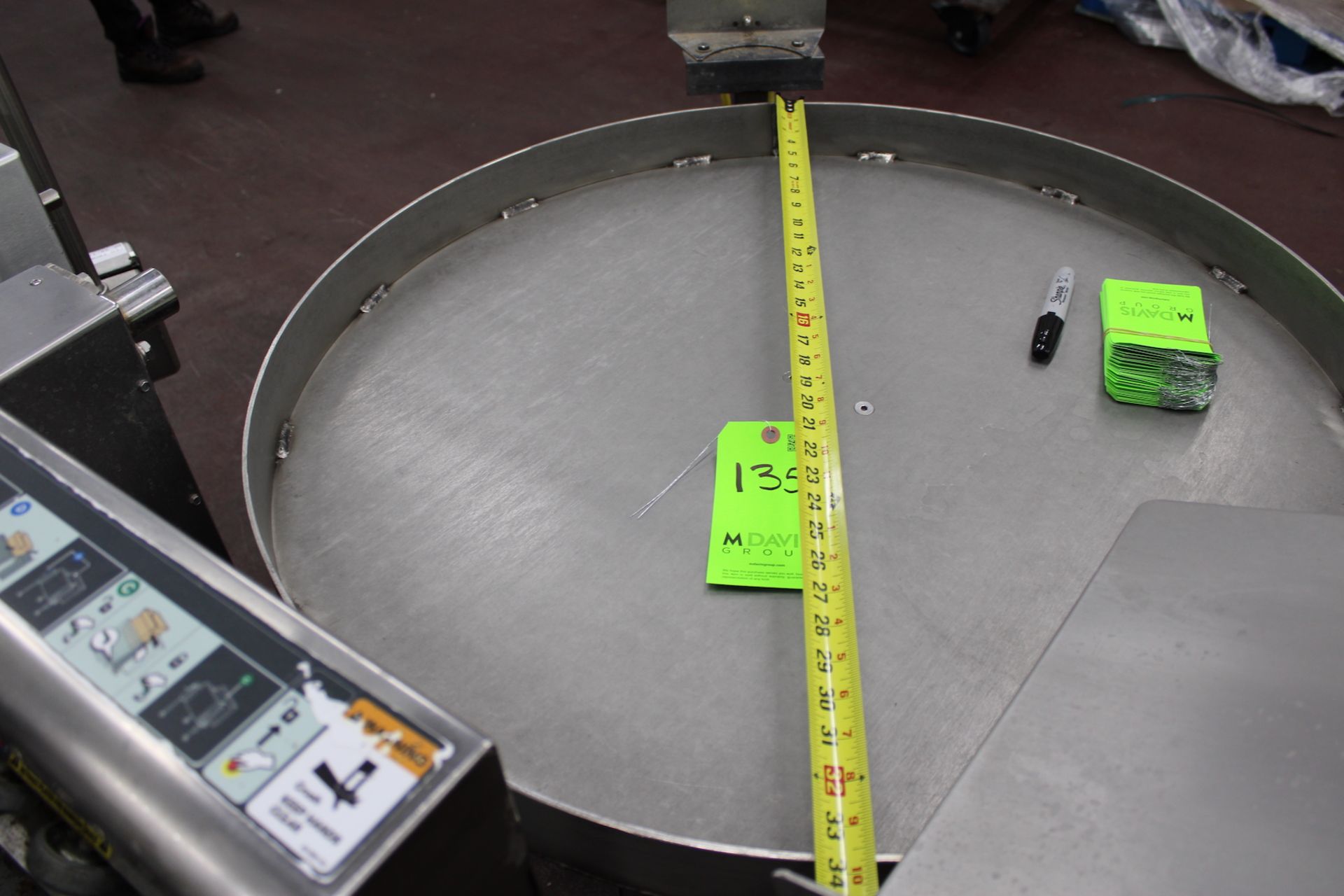 S/S ROTARY ACCUMULATION TABLE, APPROX. 34 IN. DIAMETER - Image 3 of 3