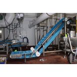 PORTABLE CLEATED INCLINE CONVEYOR, APPROX. 144 IN. L X 22 IN. W X 106 IN. H
