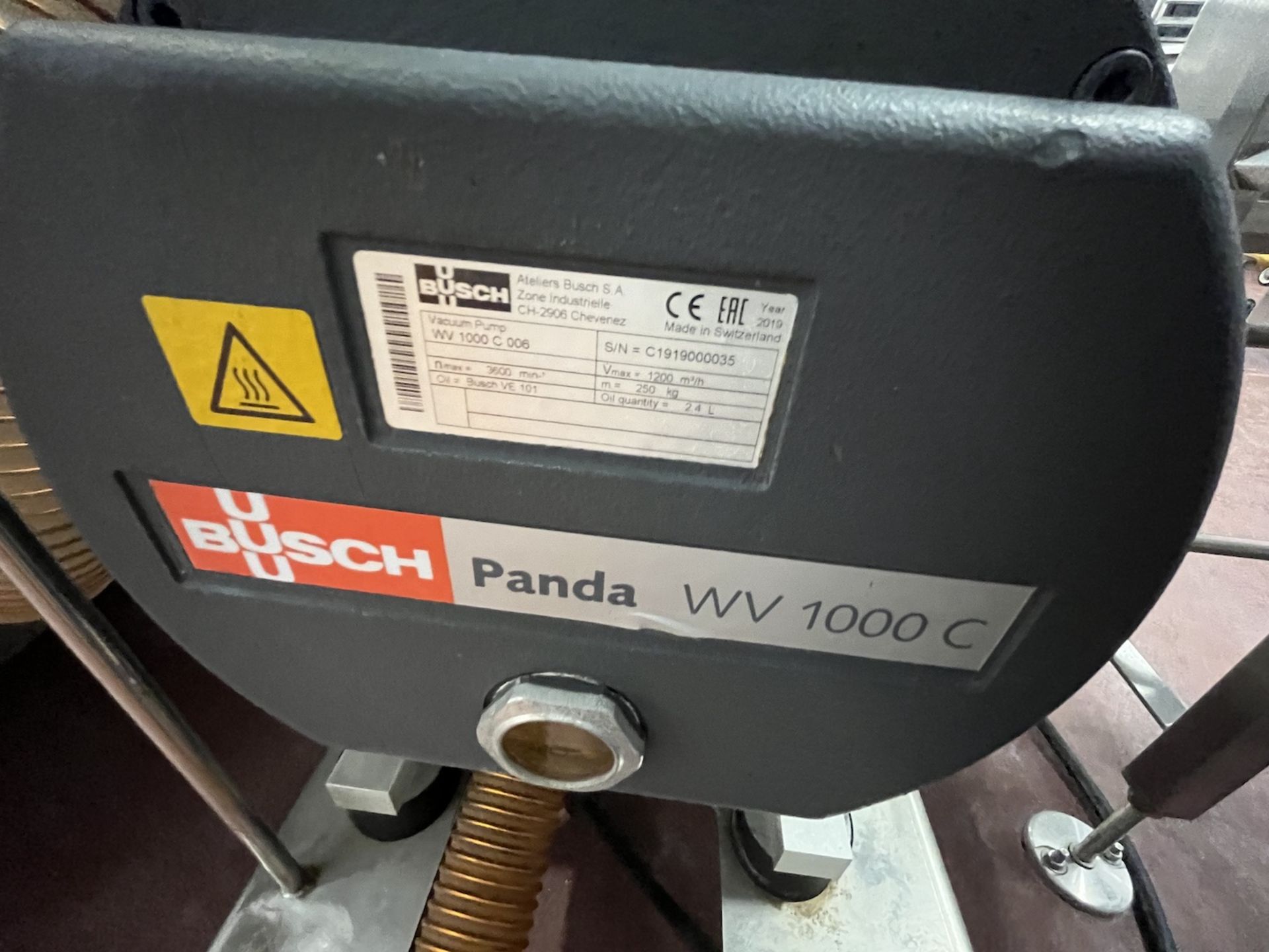 2016 MULTIVAC T-850 TRAY SEALER, S/N 239882, WITH BUSCH VACUUM PUMP, MODEL PANDA WV 1000 C 006,  AND - Image 26 of 36
