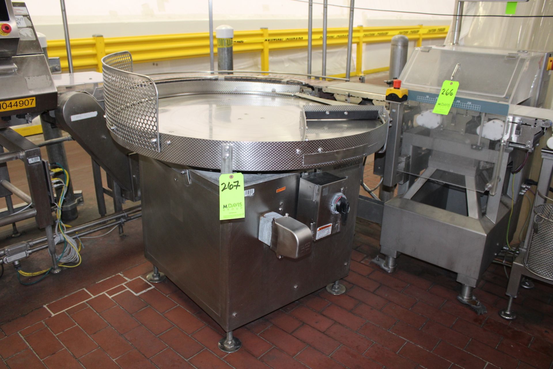 WIPOTEC 48 IN. S/S ROTARY ACCUMULATION TABLE,