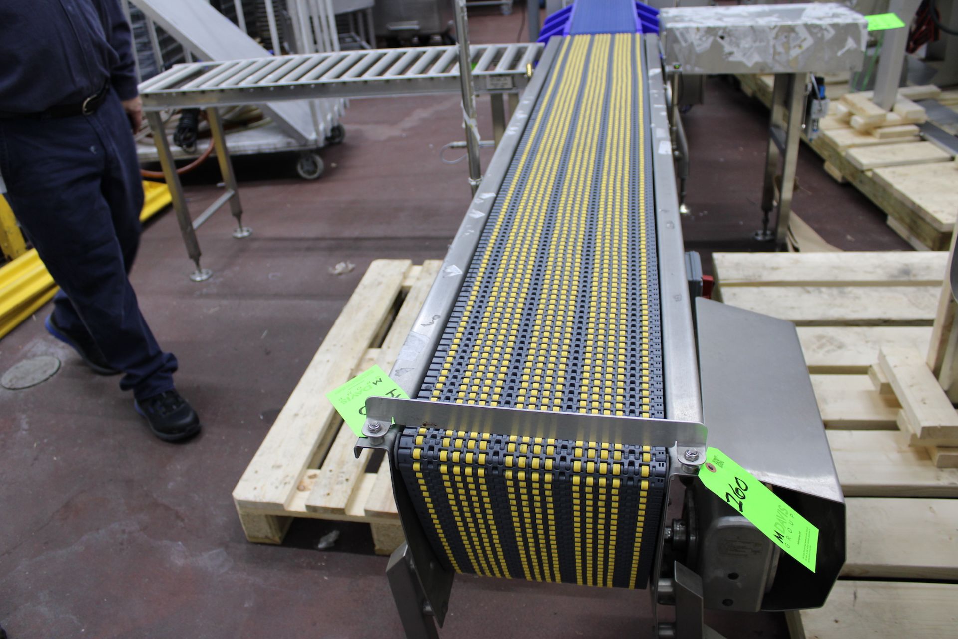 BOSTON CONVEYOR AND AUTOMATION STRAIGHT CONVEYOR SECTION, APPROX. 96 IN. L X 12 IN. W