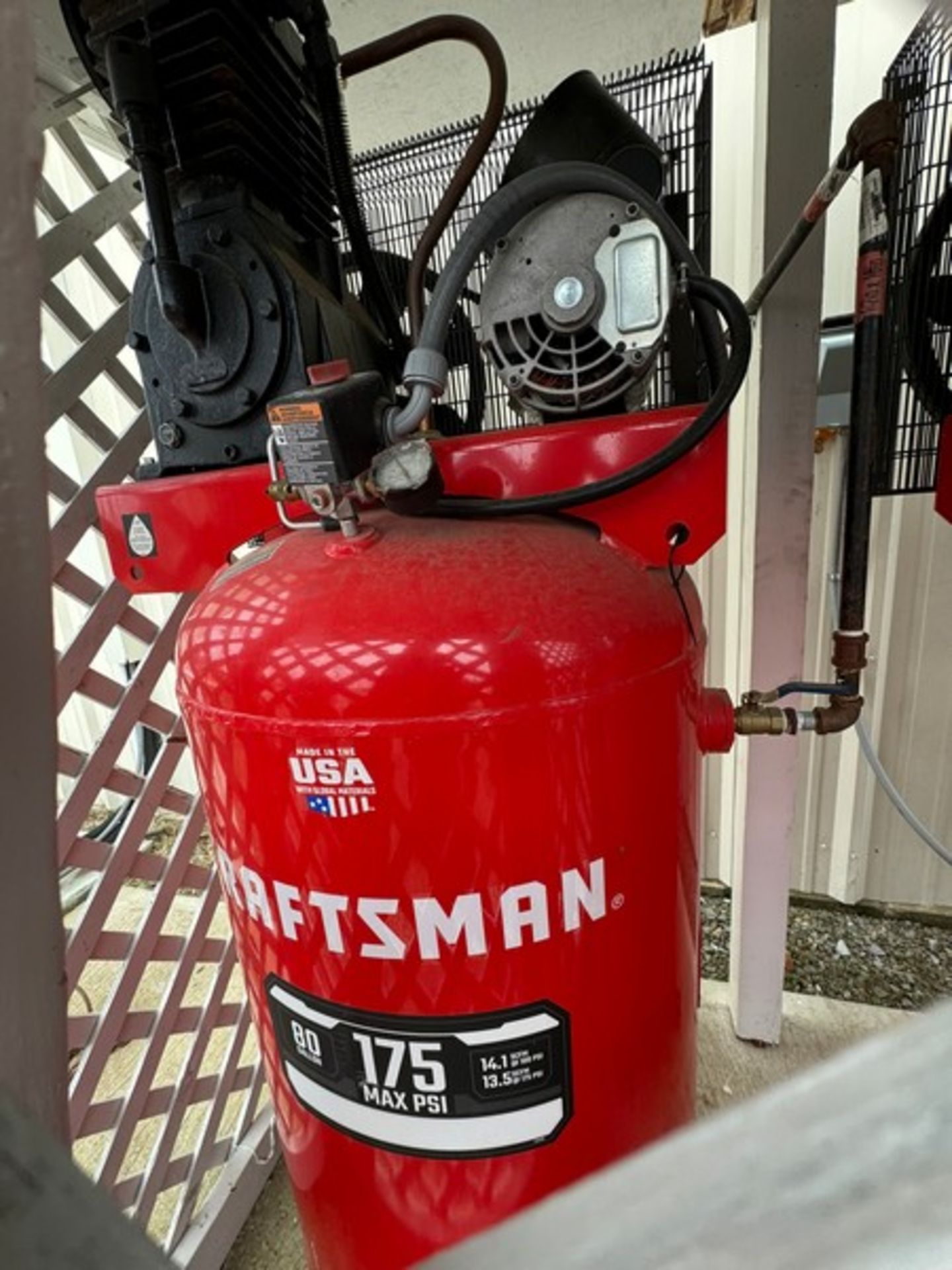 Craftsman Air Compressor, with 80 Gal. Vertical Air Receiving Tank, with Air Dryer (LOCATED MOUNT HO