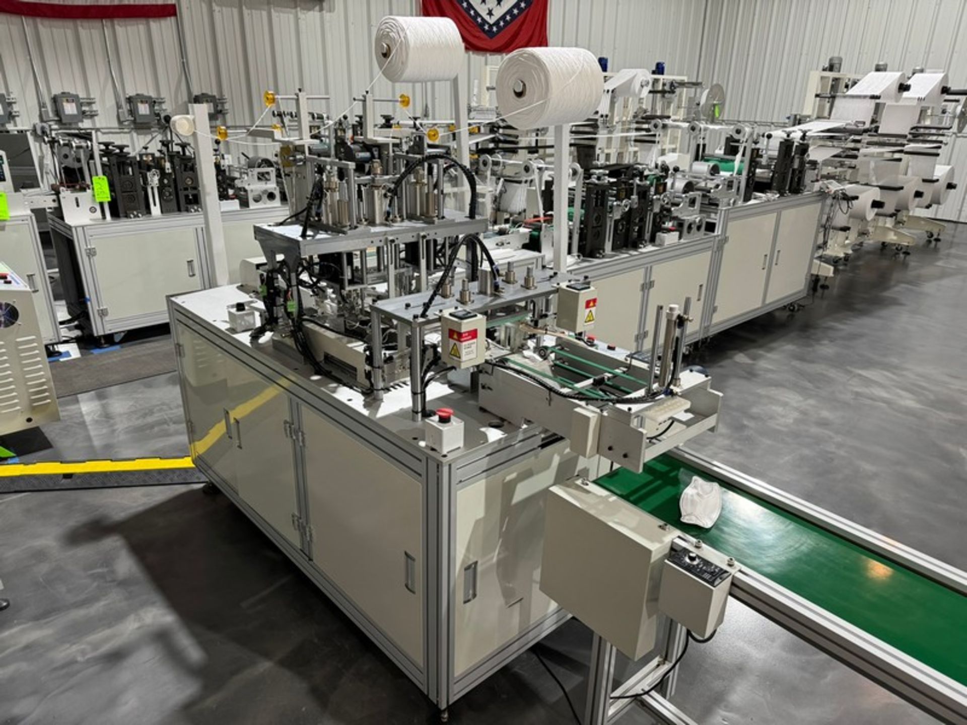 2022 KYD Automatic 6,000 Units Per Hour Mask Manufacturing Line, Includes Unwinding Station, Rolling - Bild 6 aus 30