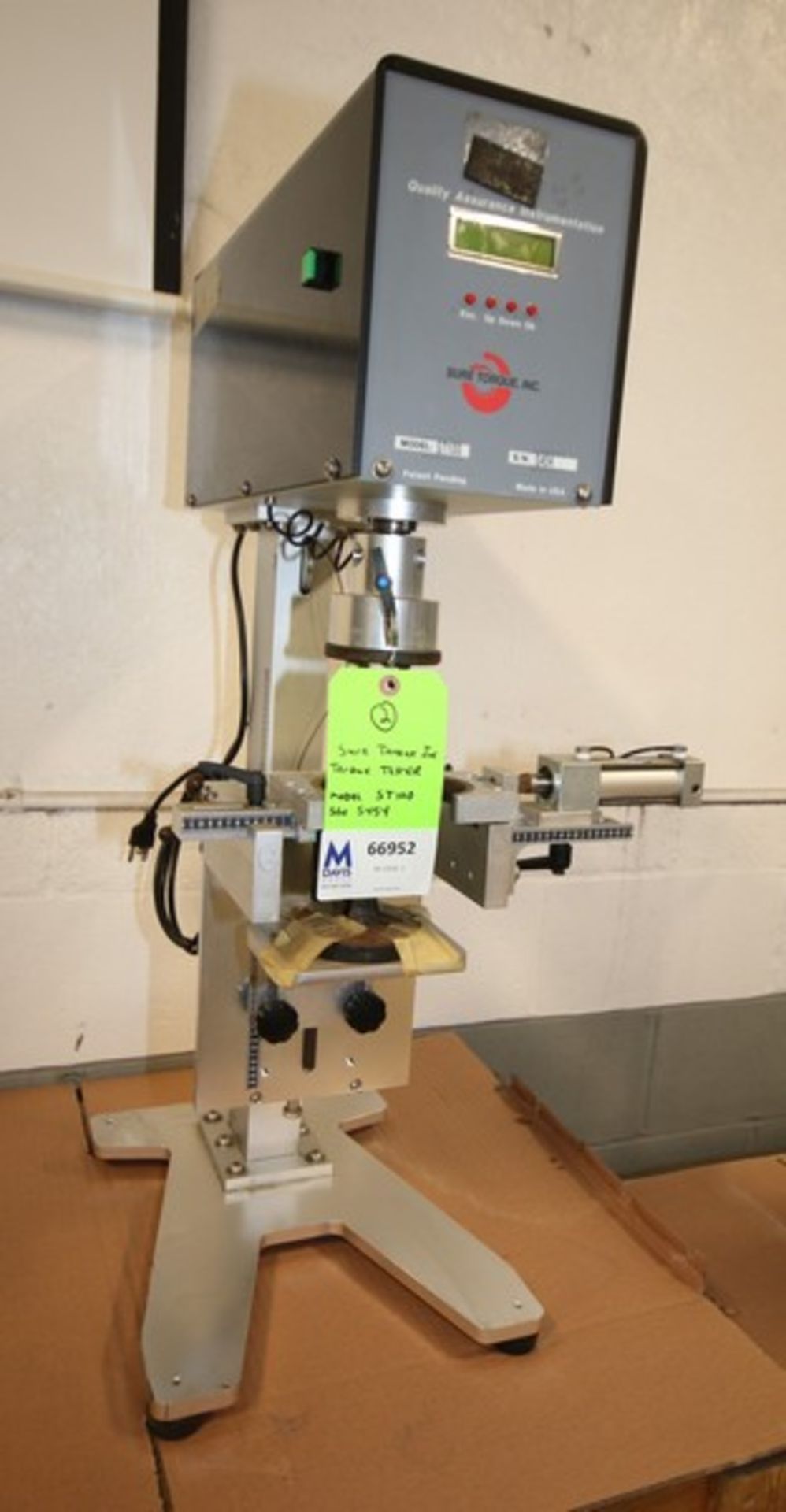 Sure Torque Inc. Torque Tester, Model ST100, SN 5454, 110V (INV#66952) (Located @ the MDG Auction