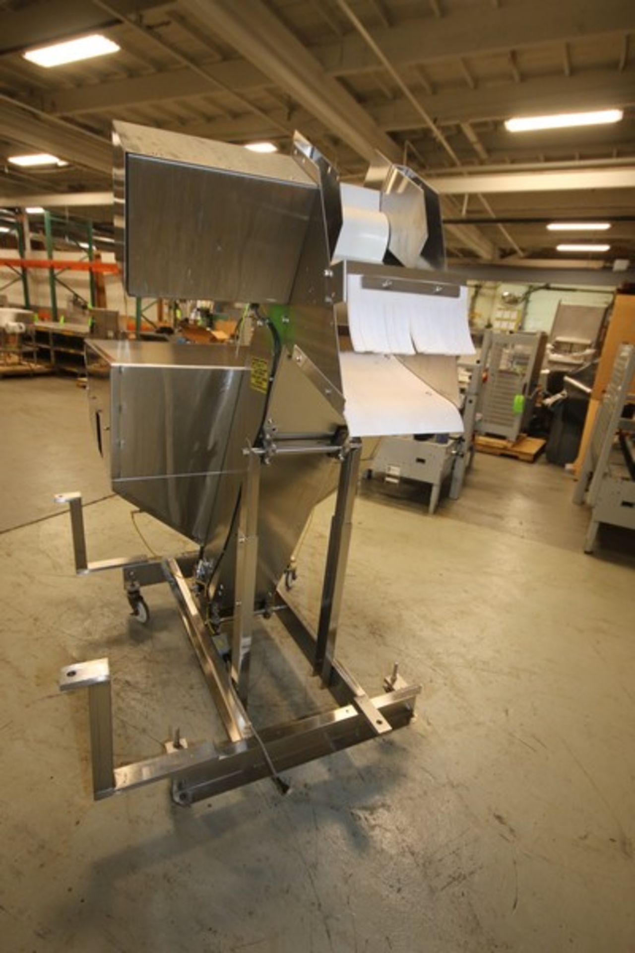 Hoppman 76" H Inclined Cleated Belt Feeder, Model EP08/08 SS, SN 30707, with 8" W x 76" Long Belt - Image 4 of 6